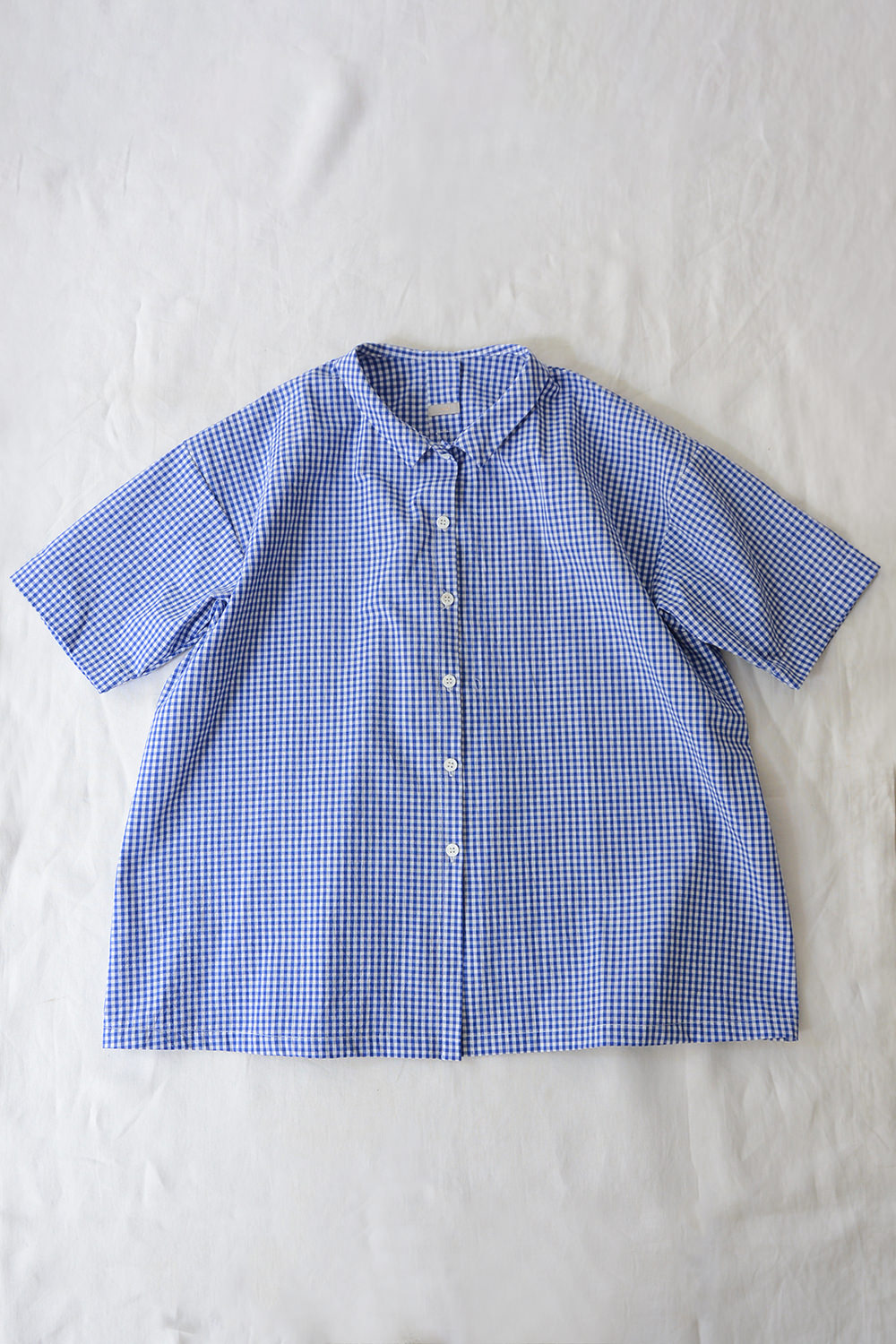 makie blouse gessica blue checks top picture