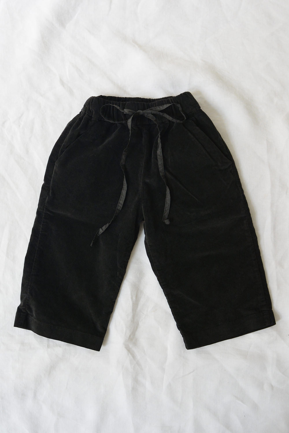 album di famiglia kid's velvet trousers in slate top picture