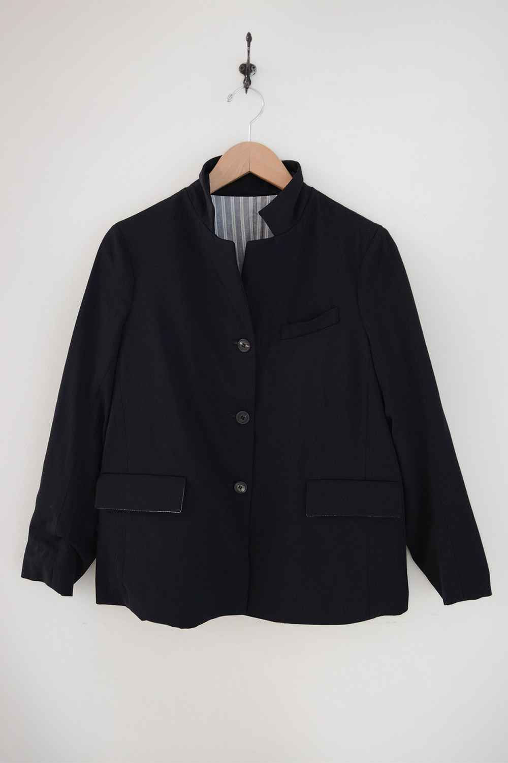 bergfabel virgin wool giulia jacket navy top picture