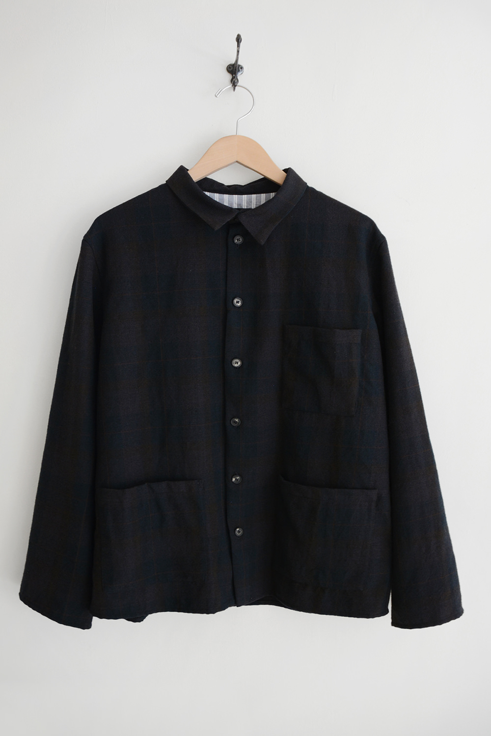 bergfabel worker shirt jacket check top picture