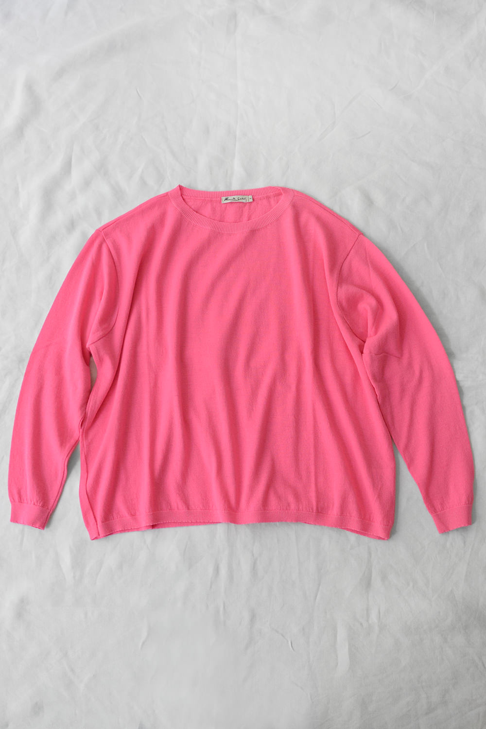 manuelle guibal wool sweater pullover pink top picture