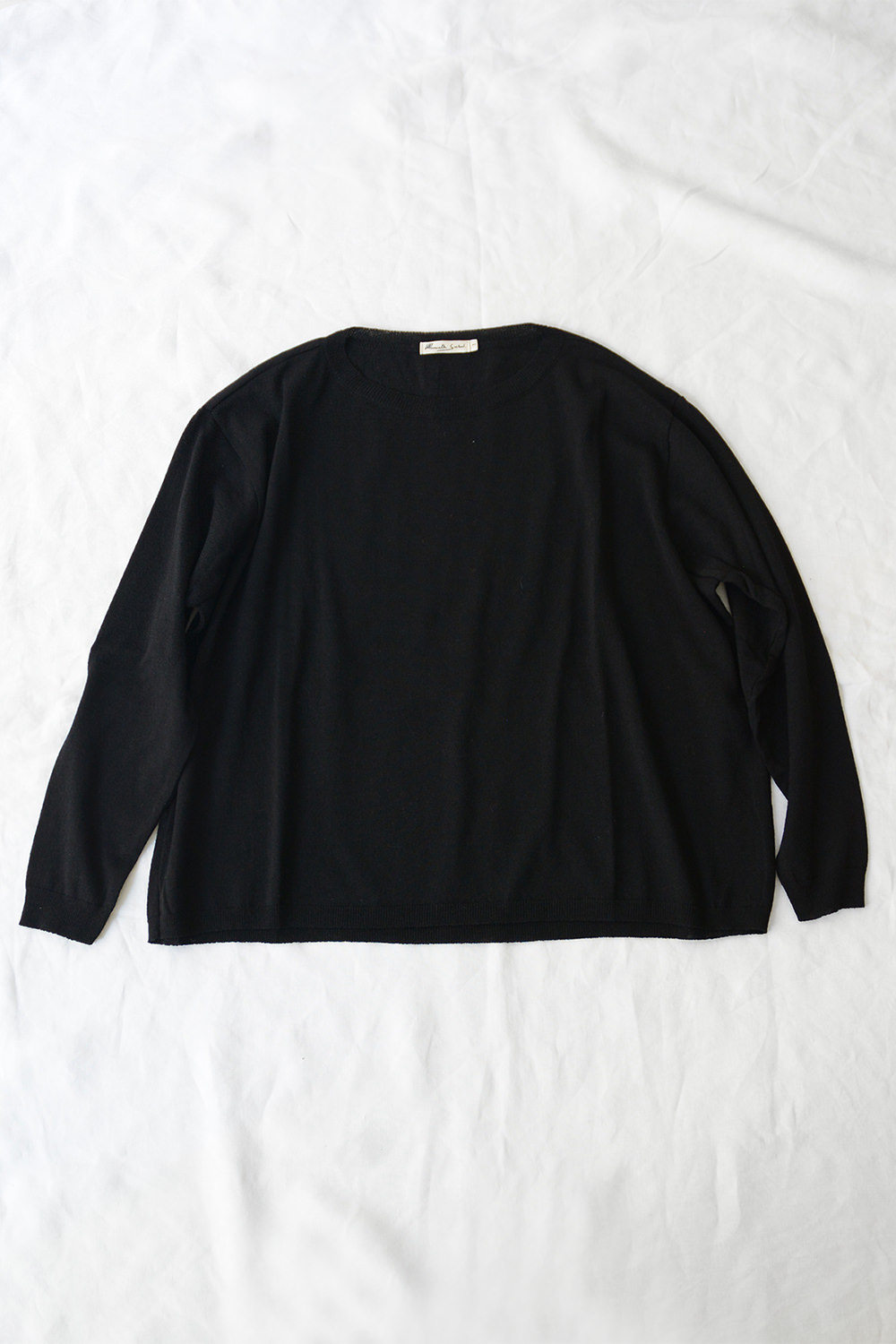 manuelle guibal wool sweater pullover black top picture
