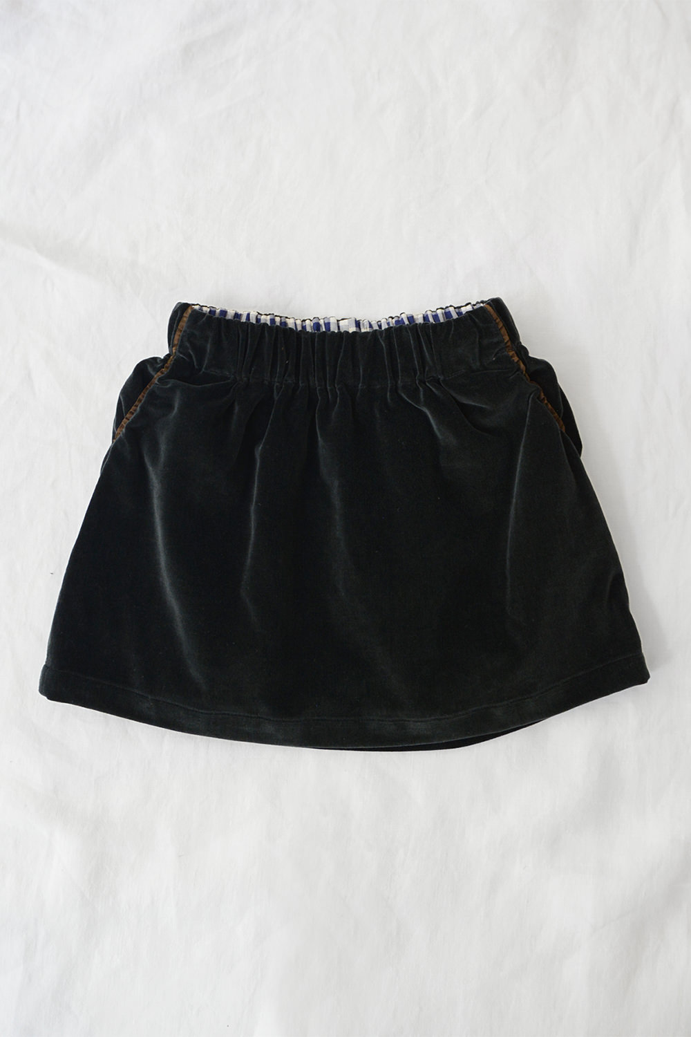 Kid's Velvet Skirt Black Top Picture