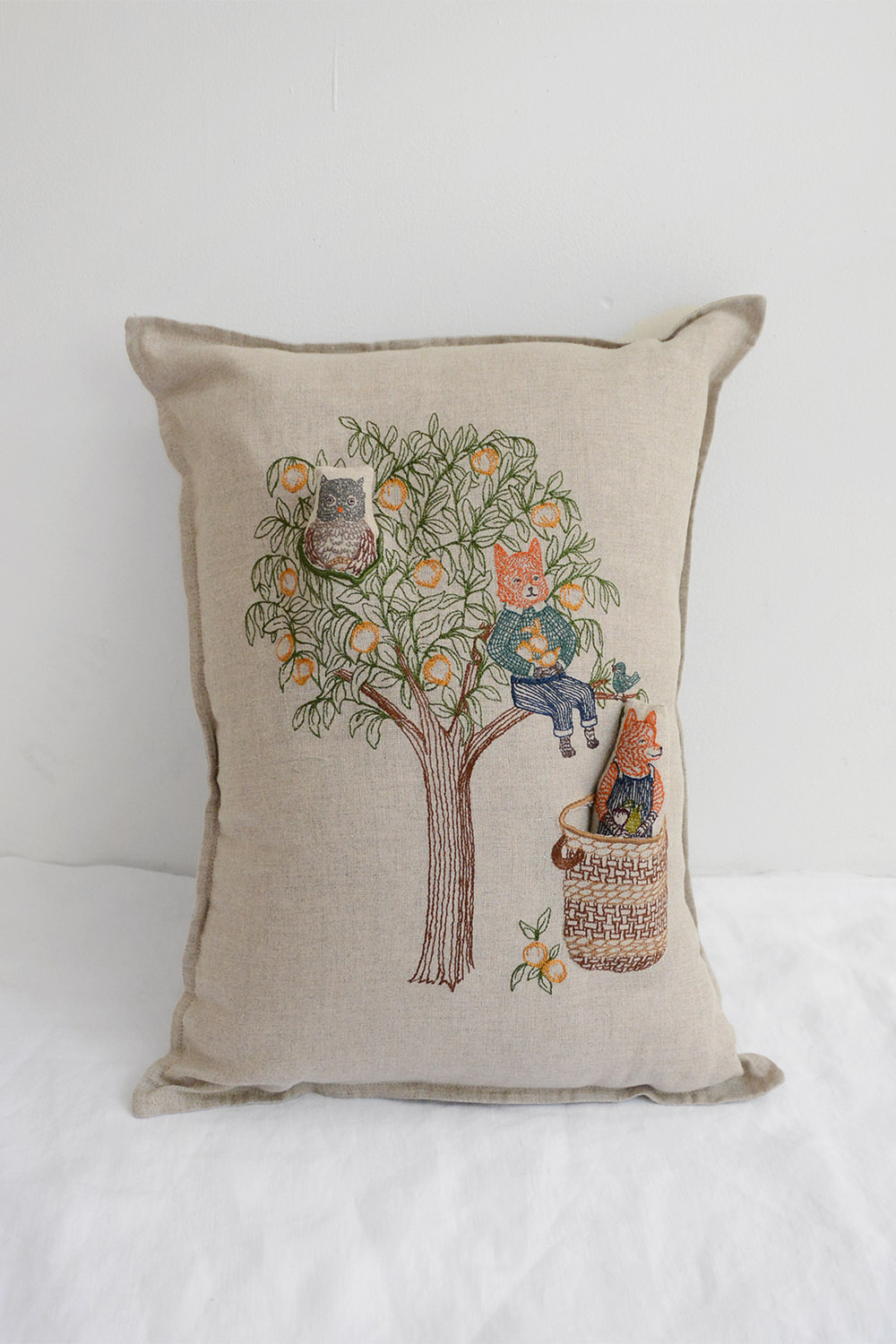 Coral and Tusk Peach Tree Pocket Pillow Top Picture