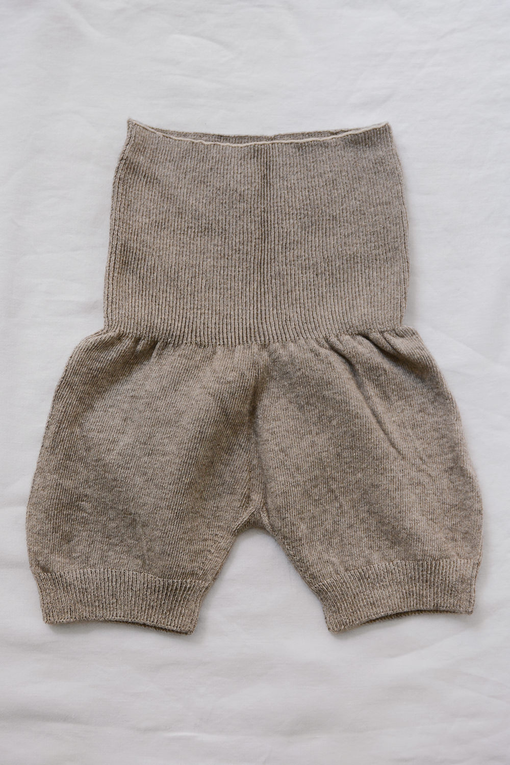 Yahae, Organic Cotton x Yak Waist Warmer Rib Shorts Top Picture