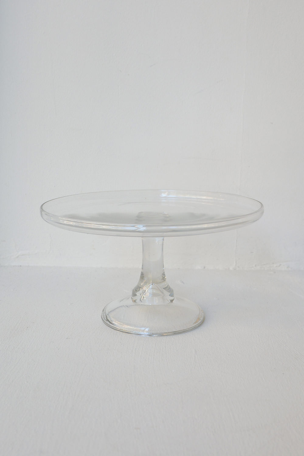 Vintage Clear Glass Cake Stand