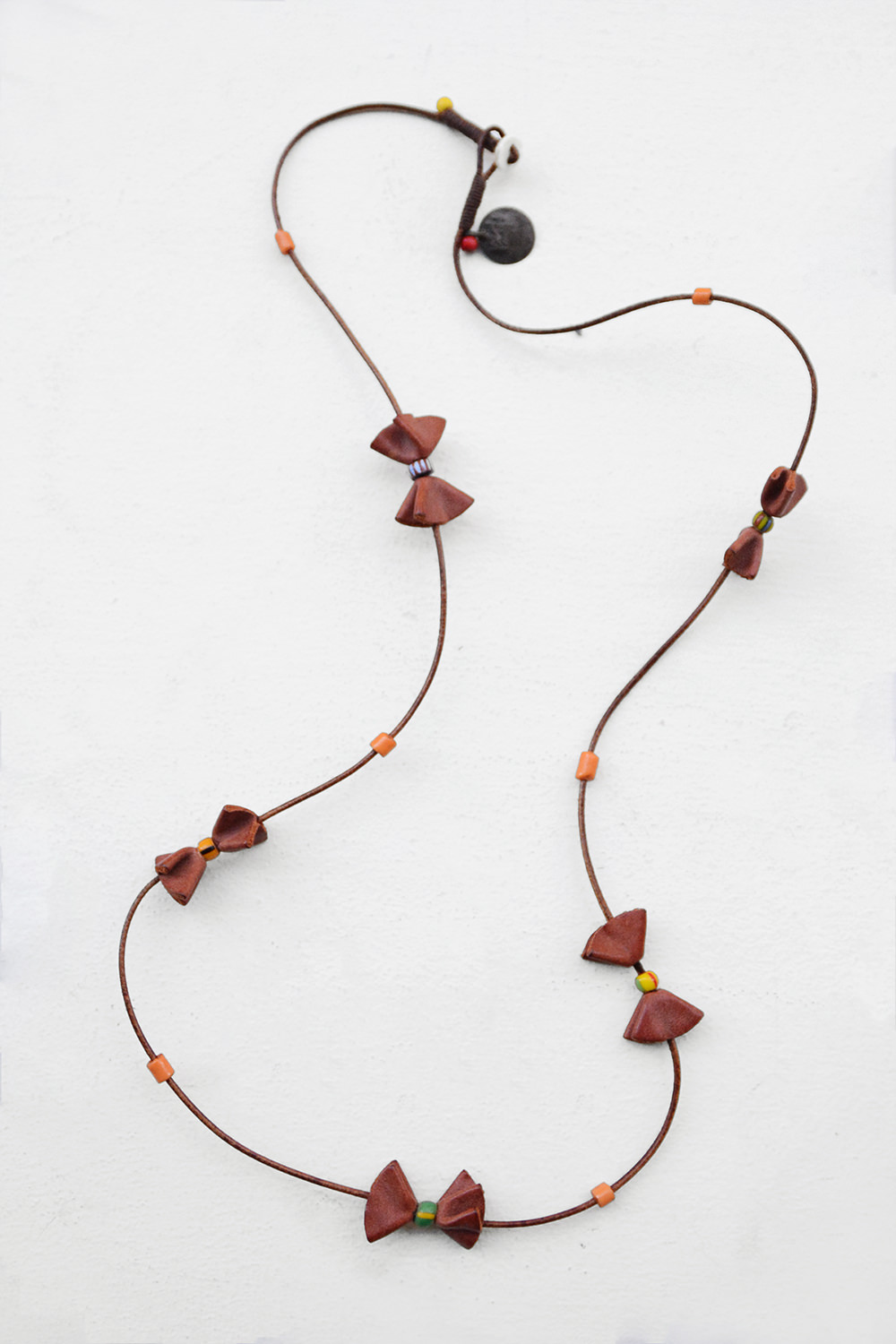 Henry Cuir, Leather Necklace Bowtie
