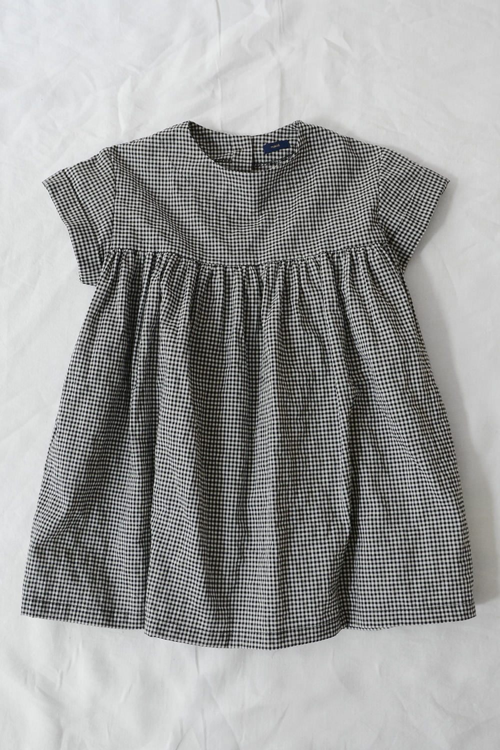 Dress Serene - Black Gingham Check