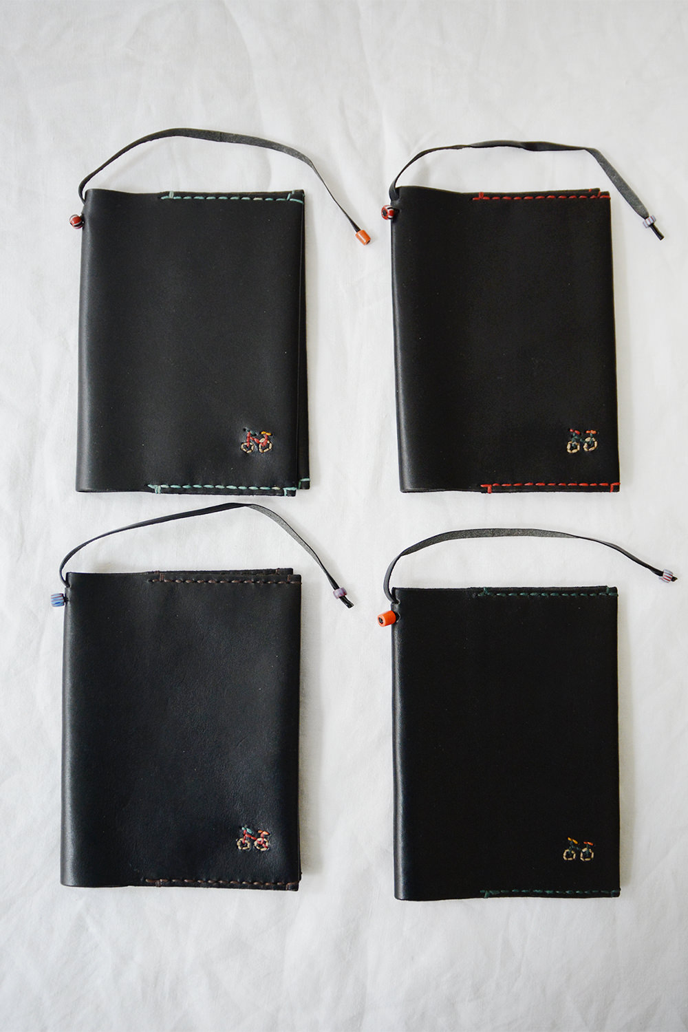 Henri, Book / Passport Cover Bicycle Stitches - EFGH