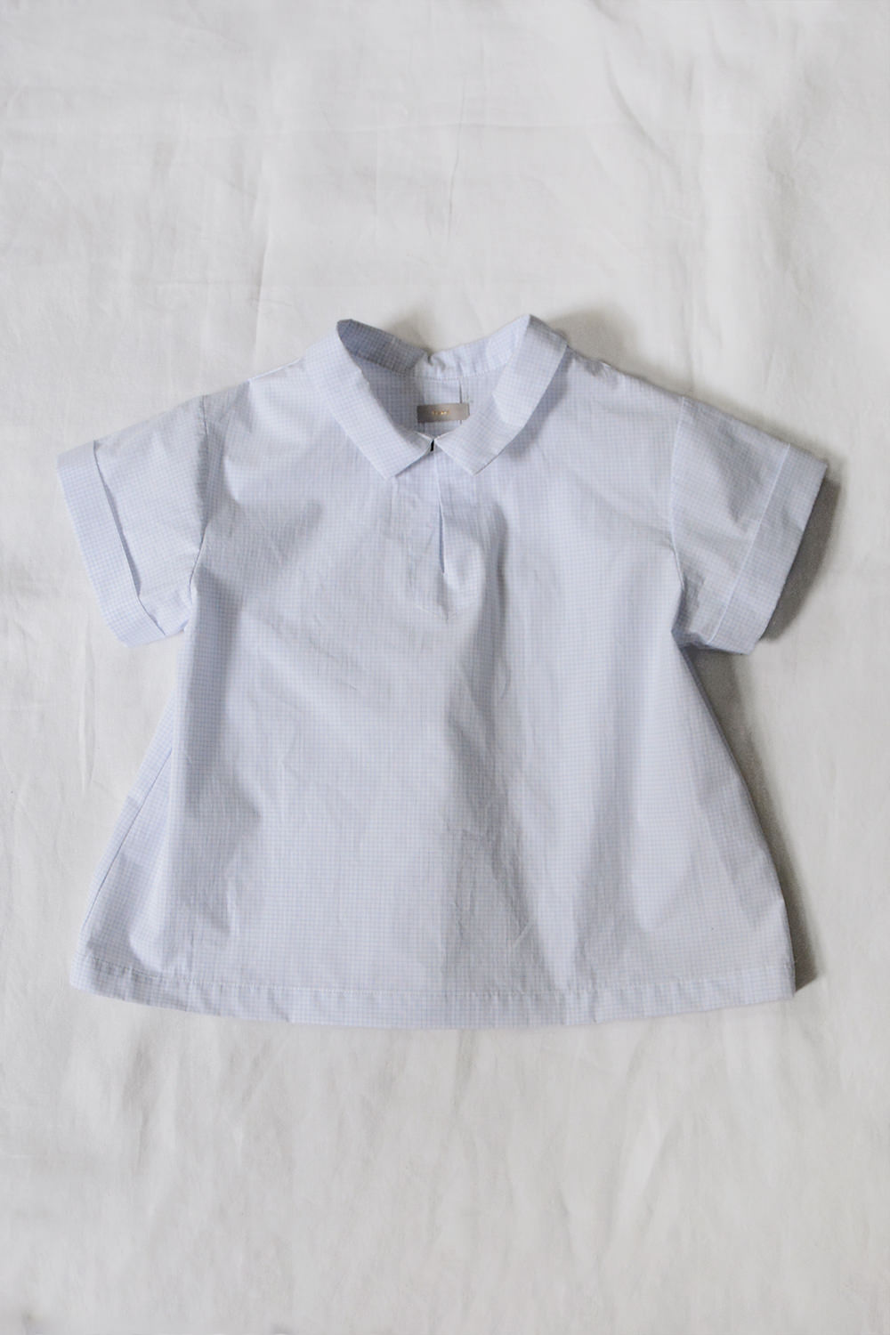 Shirt Leo Lt Blue Check Top Picture