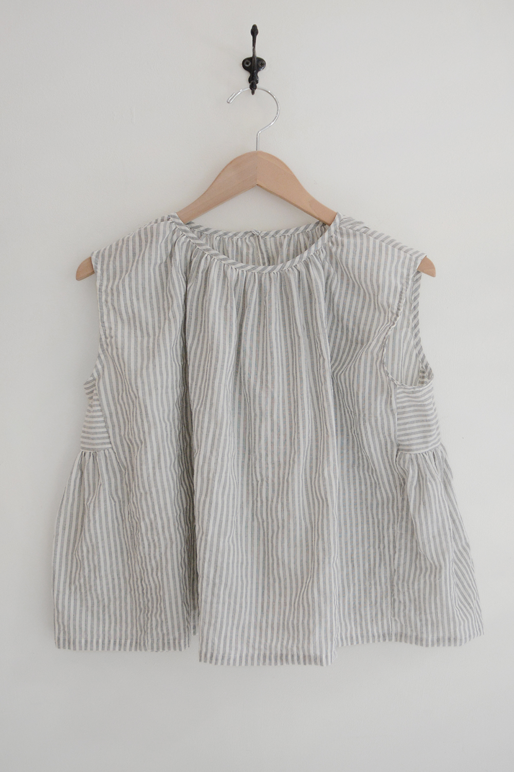 makie cotton camisole gray stripe top picture