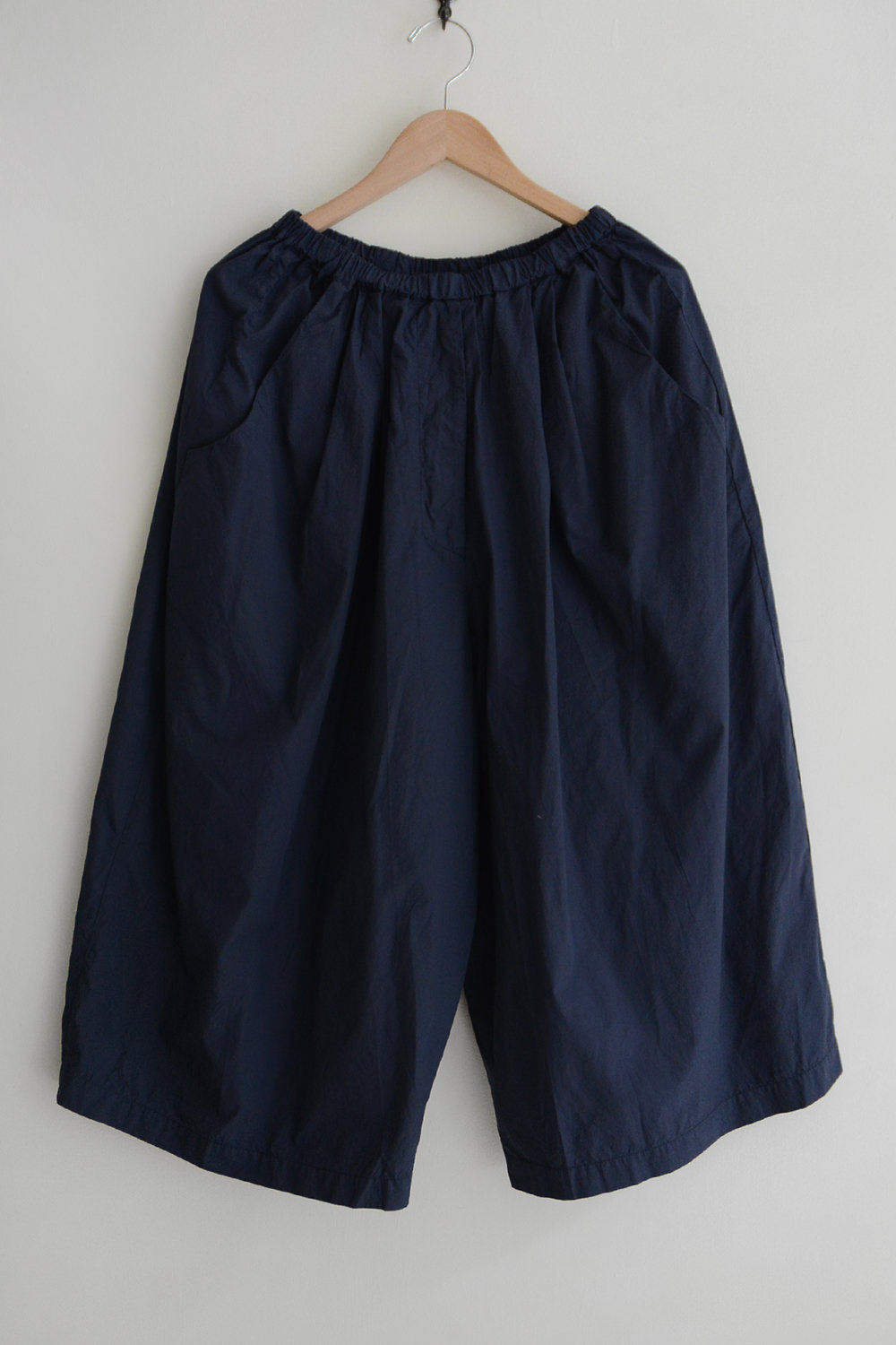 Manuelle Guibal Cotton Pants Wide Style Dark Navy Top Picture