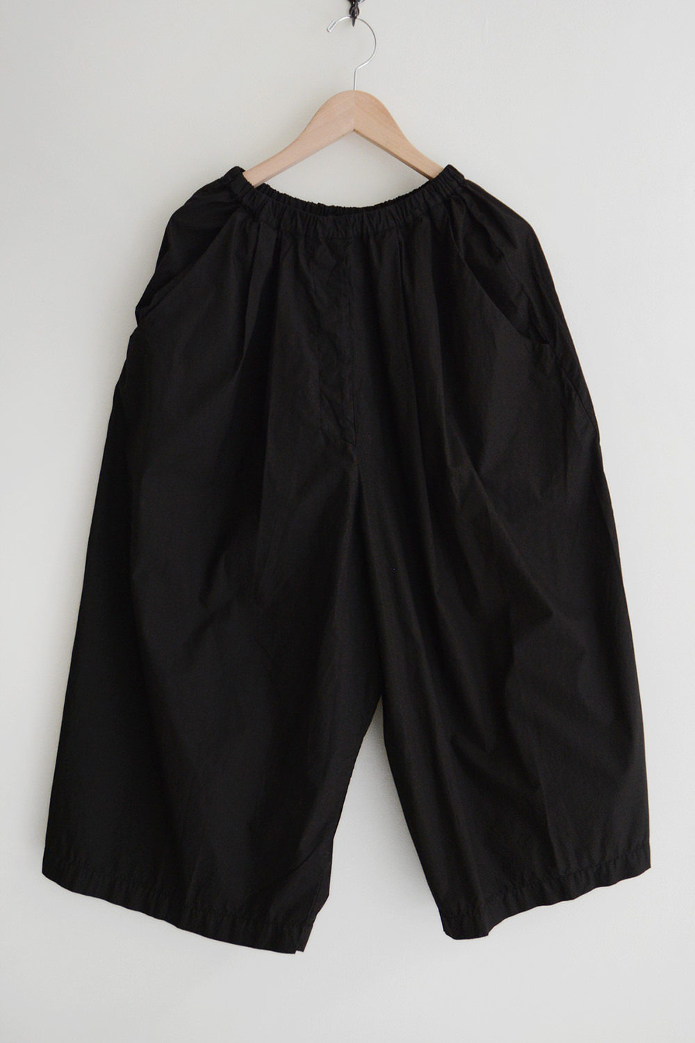 Manuelle Guibal Cotton Pants Wide Style Black Top Picture