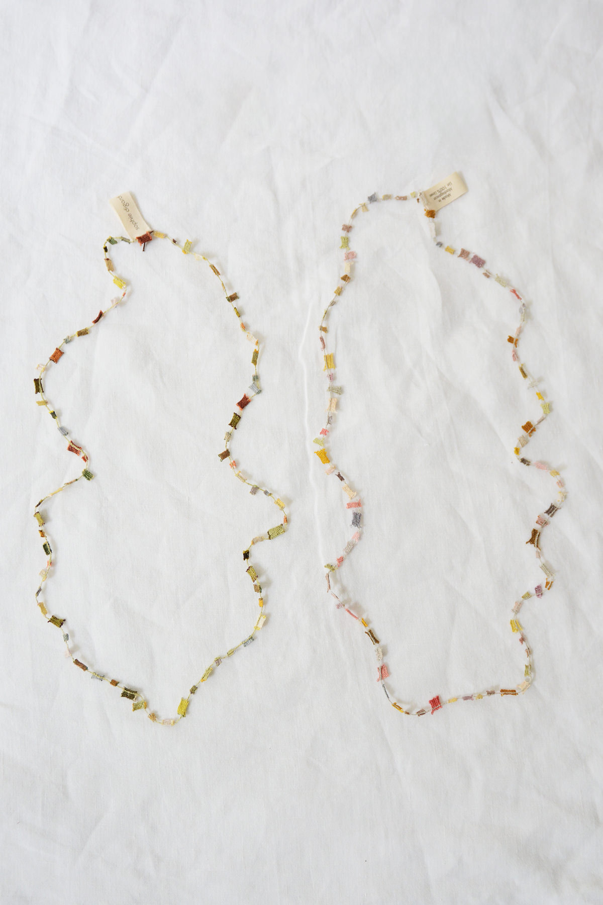 Sophie Digard Linen Necklace Flower Top Picture