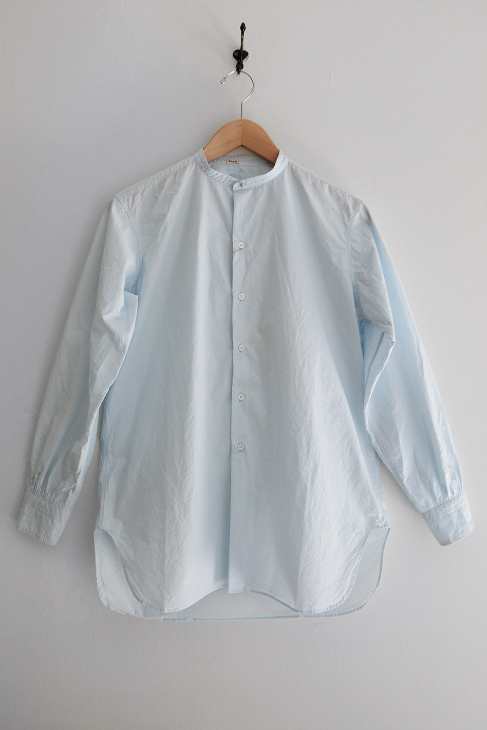 Kaval, Stand Collar Shirt - Sax - MAKIE