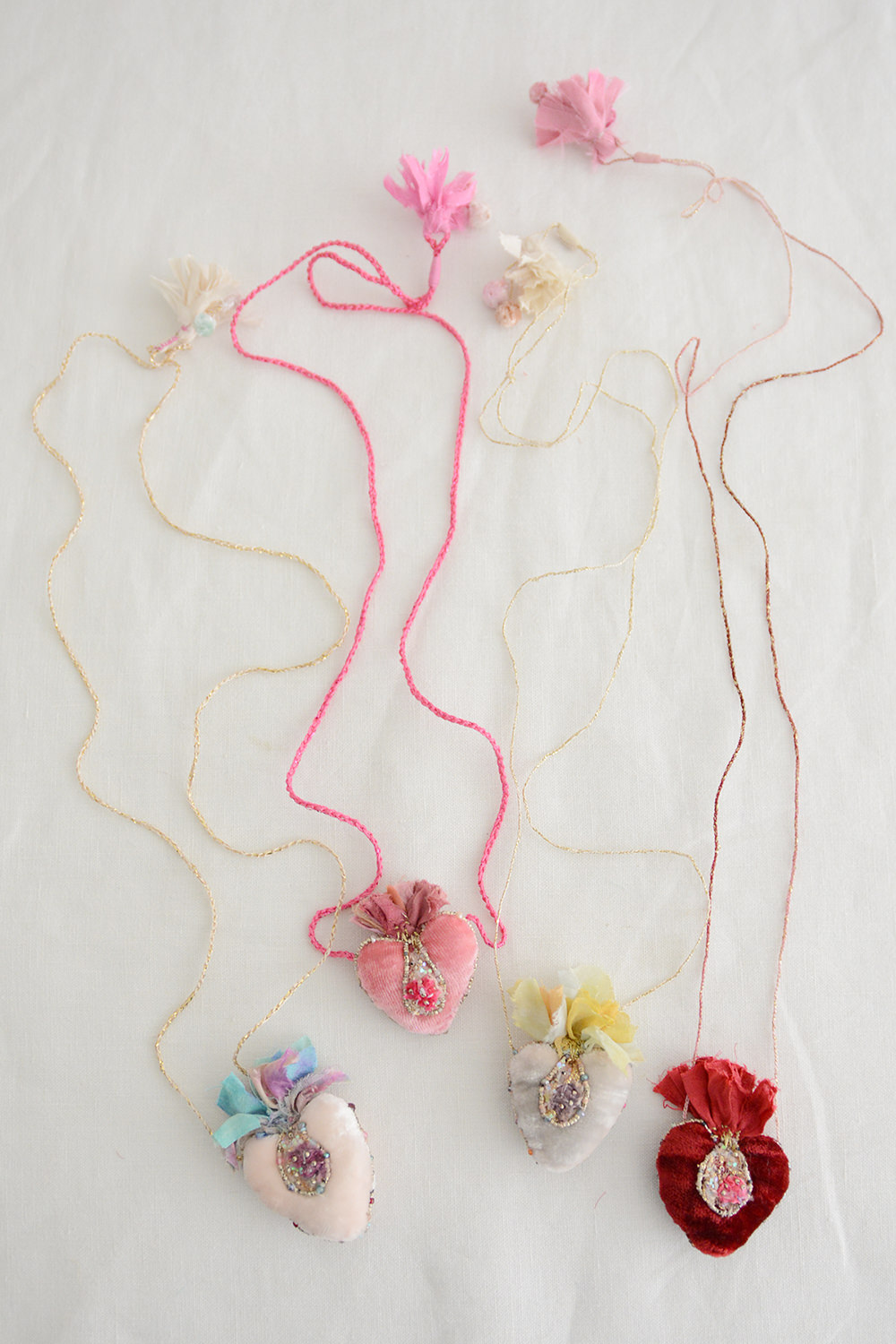 Antonia Rossi, Embroidered Heart Necklace FW - KLMN