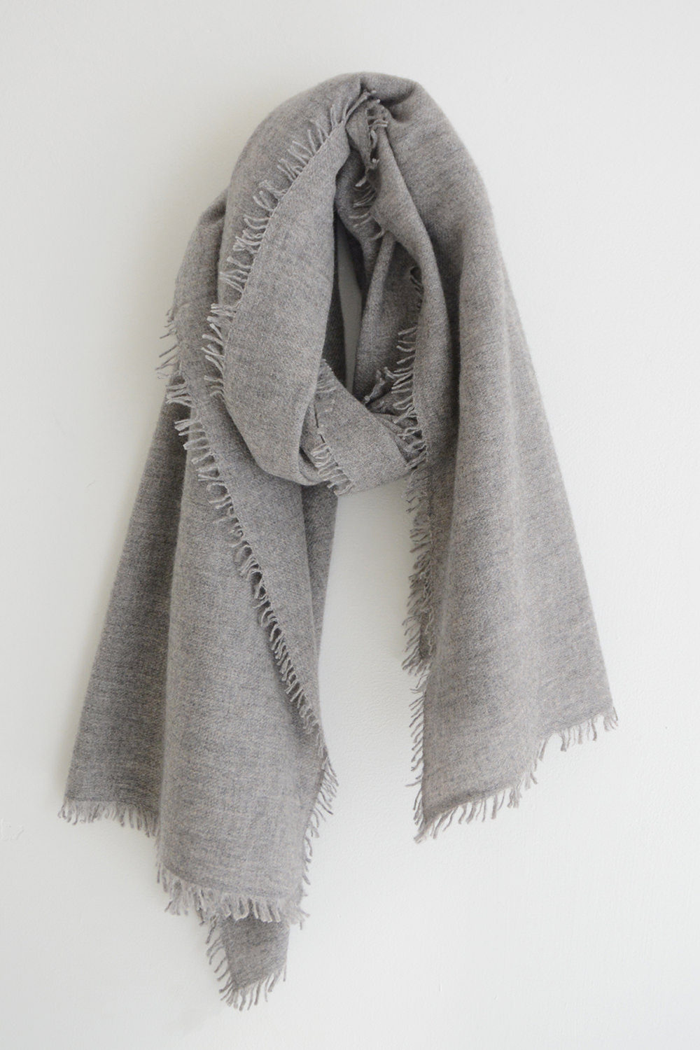 MAKIE, Cashmere Felted Scarf Large - Lt. Gray