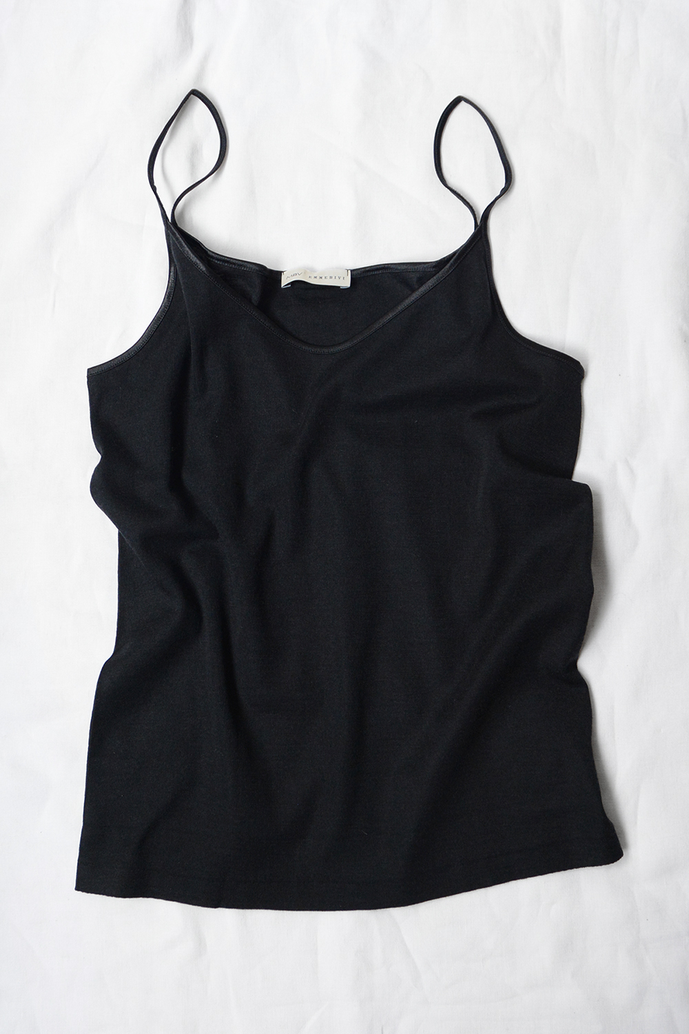 Emmebivi, Wool Silk Camisole - Black