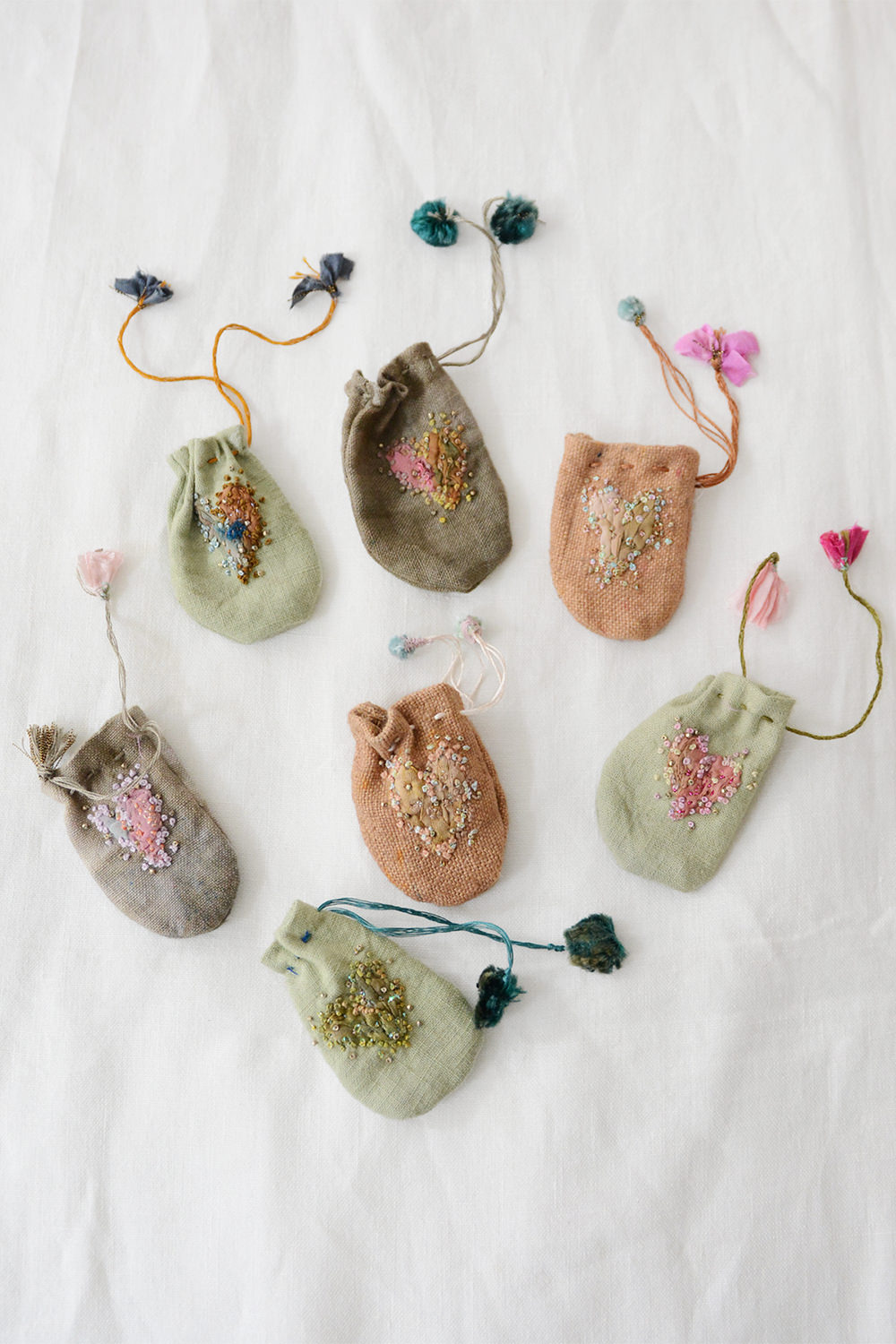 Antonia Rossi, Handmade Small Linen Sachet - Group A
