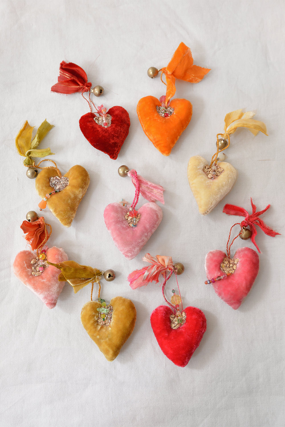 Antonia Rossi, Handmade Heart Ornaments - Group A