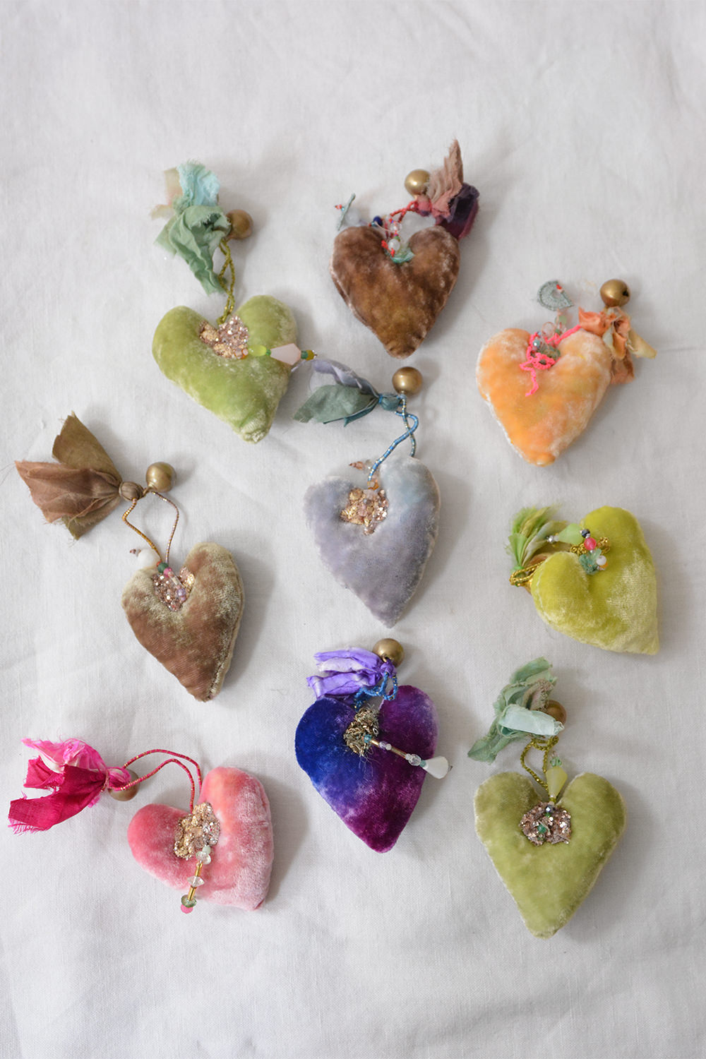 Antonia Rossi, Handmade Heart Ornaments - Group C