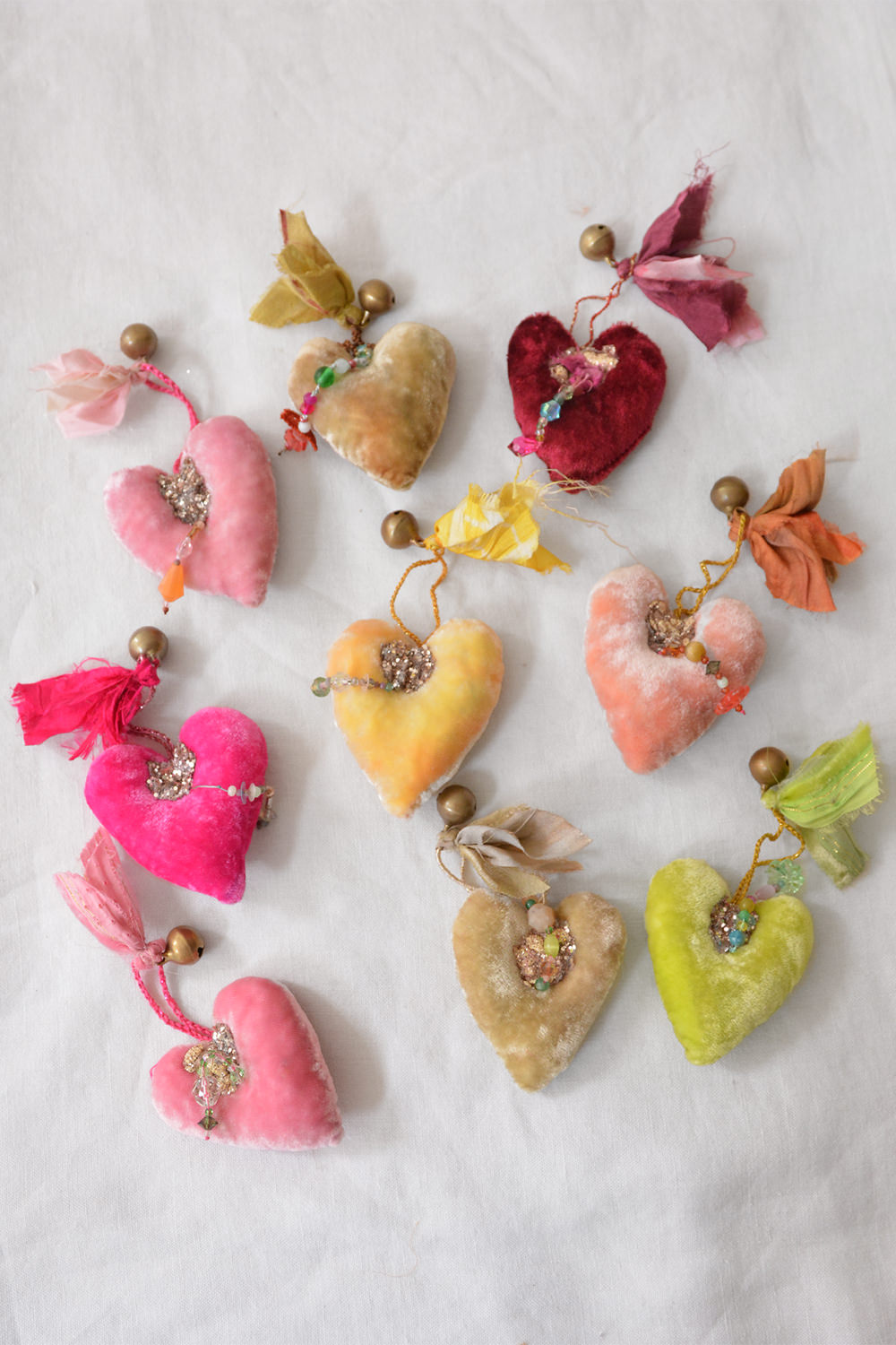 Antonia Rossi, Handmade Heart Ornaments - Group E