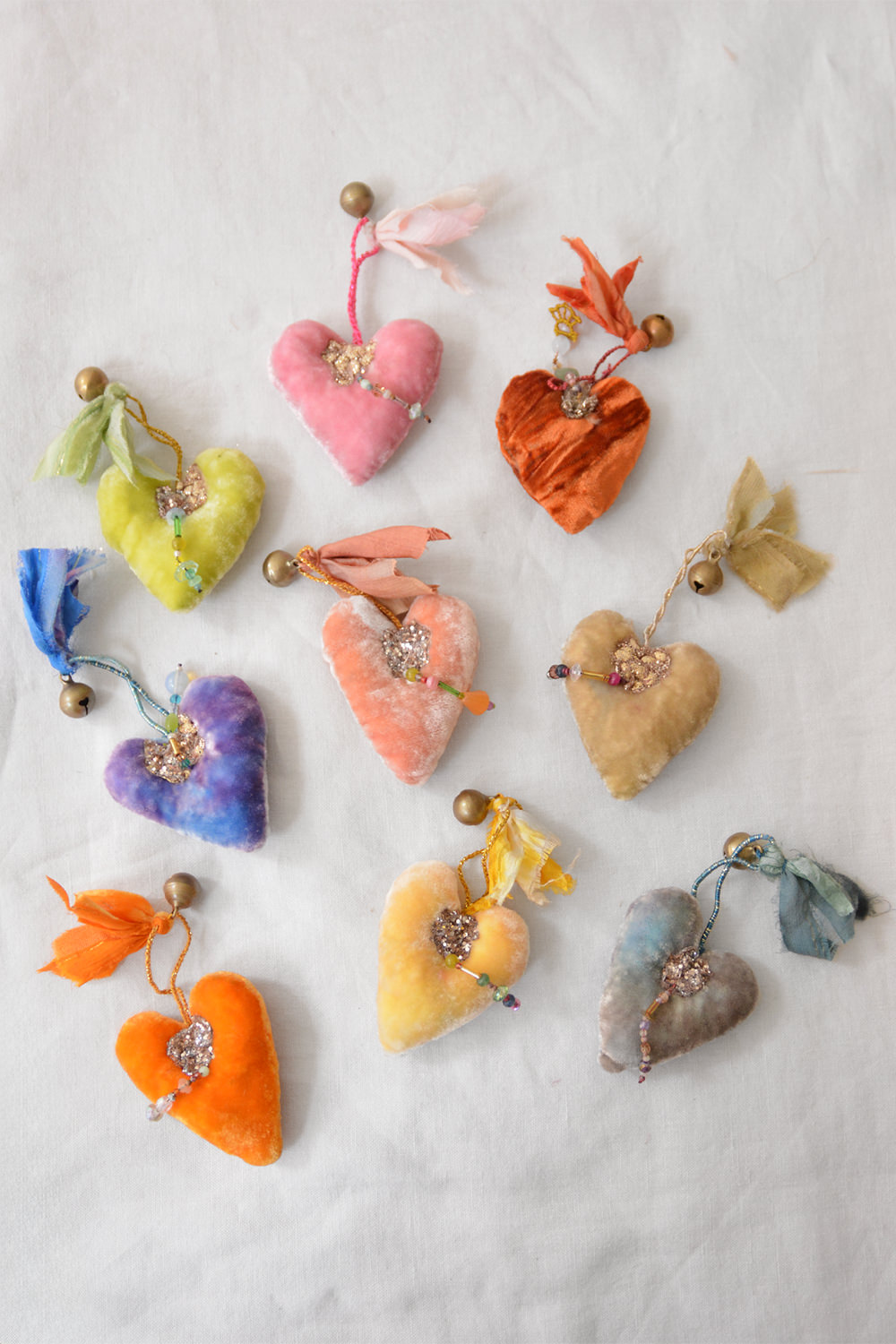 Antonia Rossi, Handmade Heart Ornaments - Group F