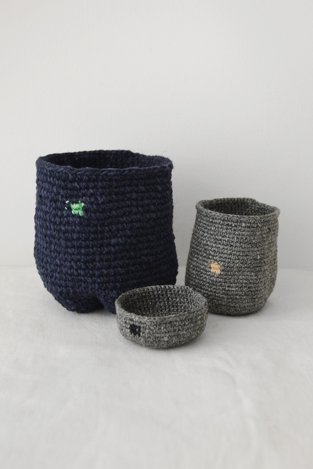 Fatima Loubirat, Mini Knitted Basket - Group 1