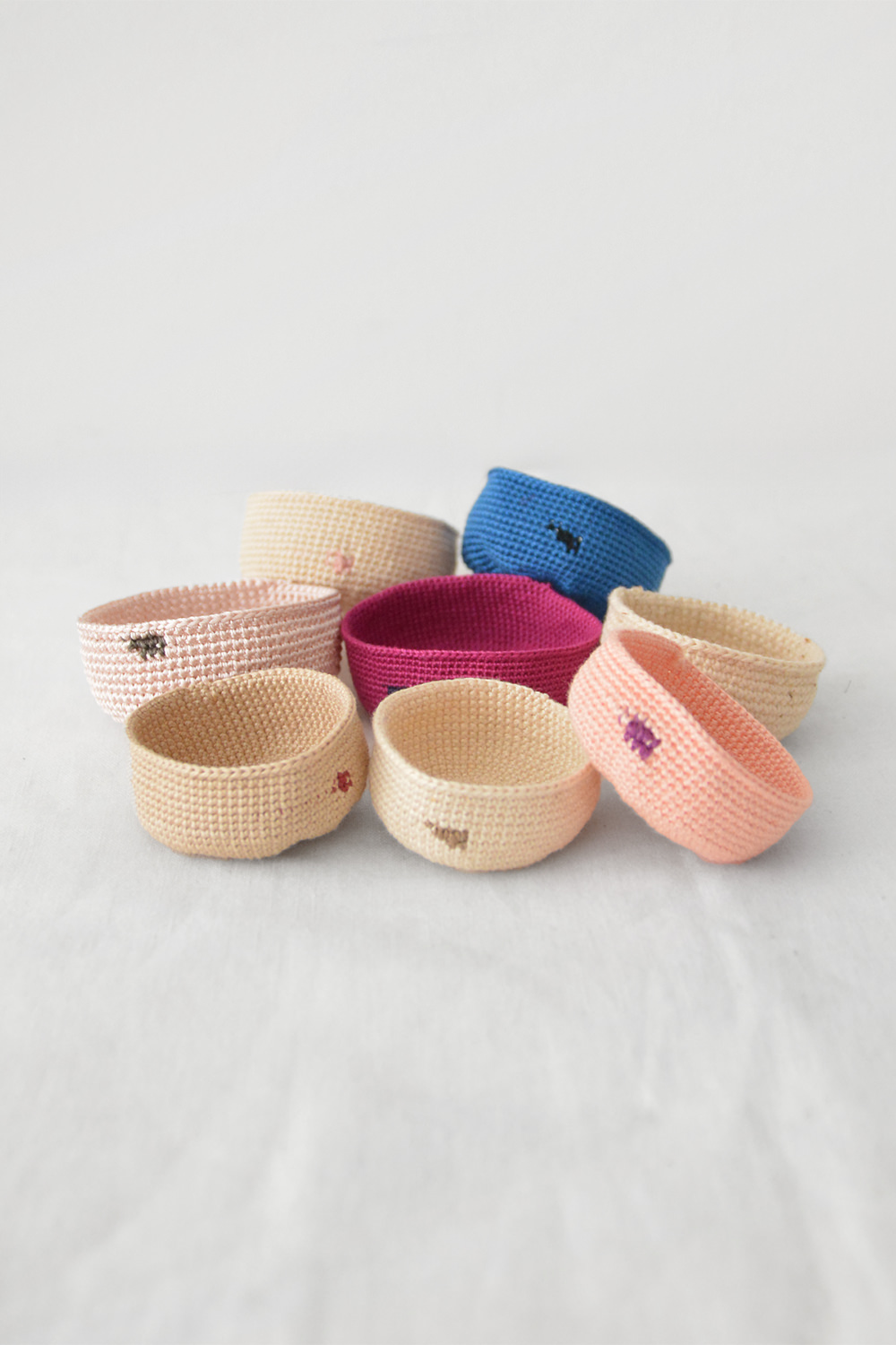 Fatima Loubirat, Mini Knitted Basket - Group 8