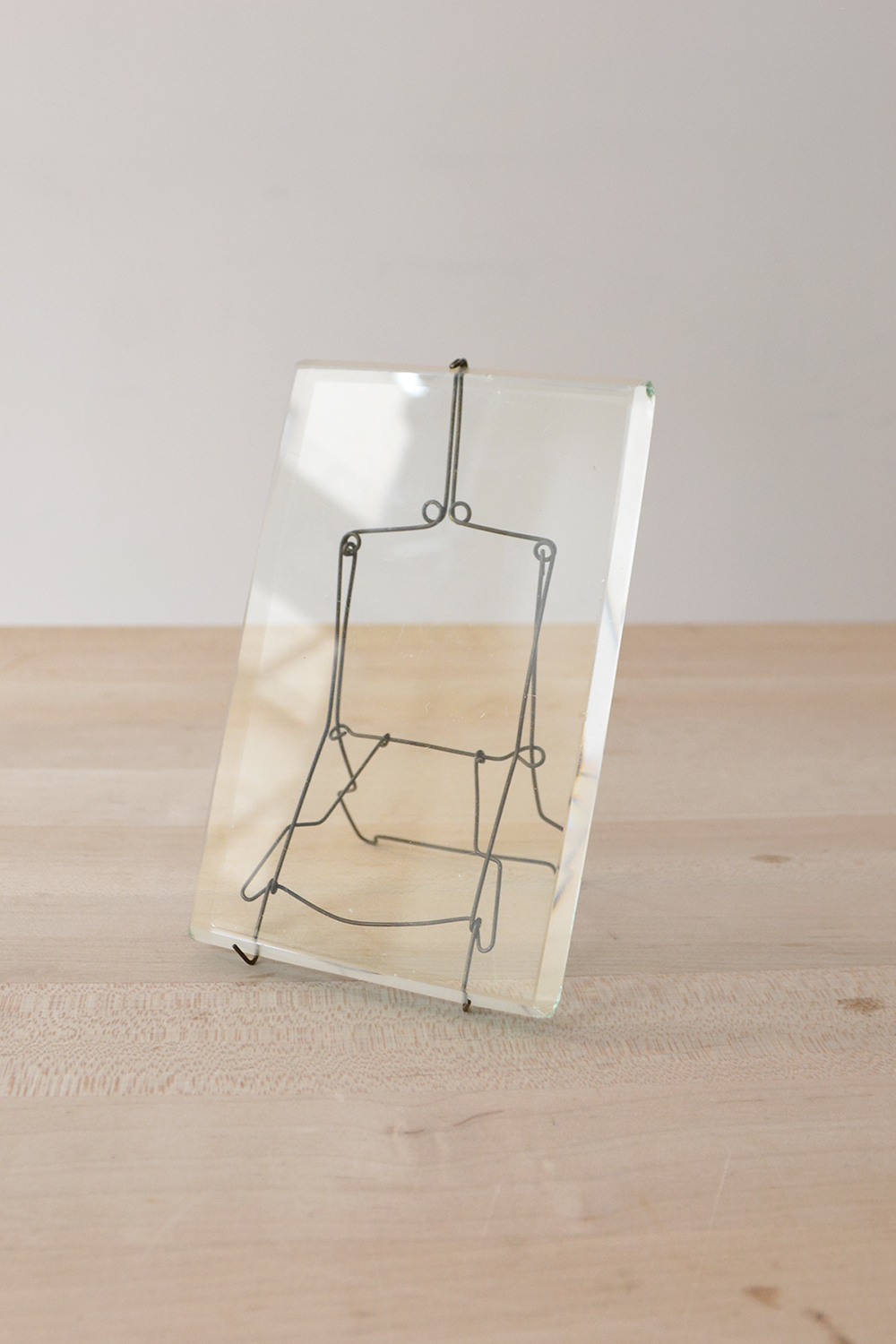 French Vintage, Beveled Glass Picture Frame