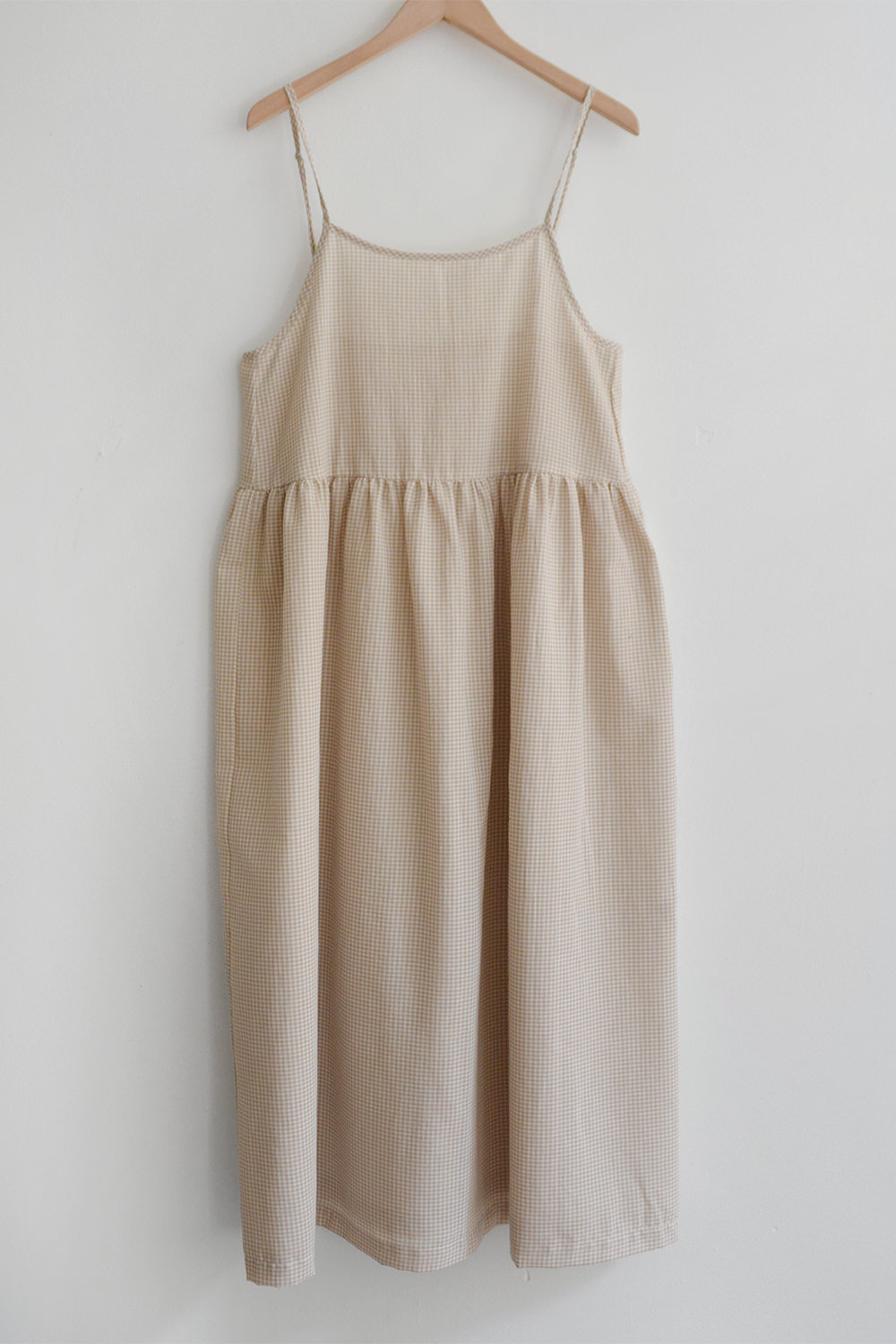 MAKIE, Slip Dress Sally - Beige Check