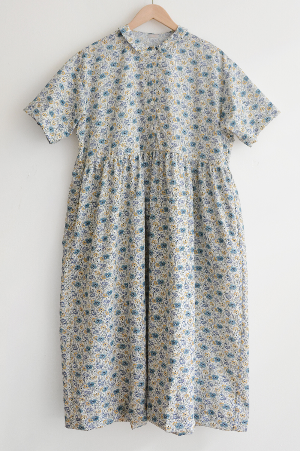 MAKIE, Dress Faye - Blue Yellow Flower