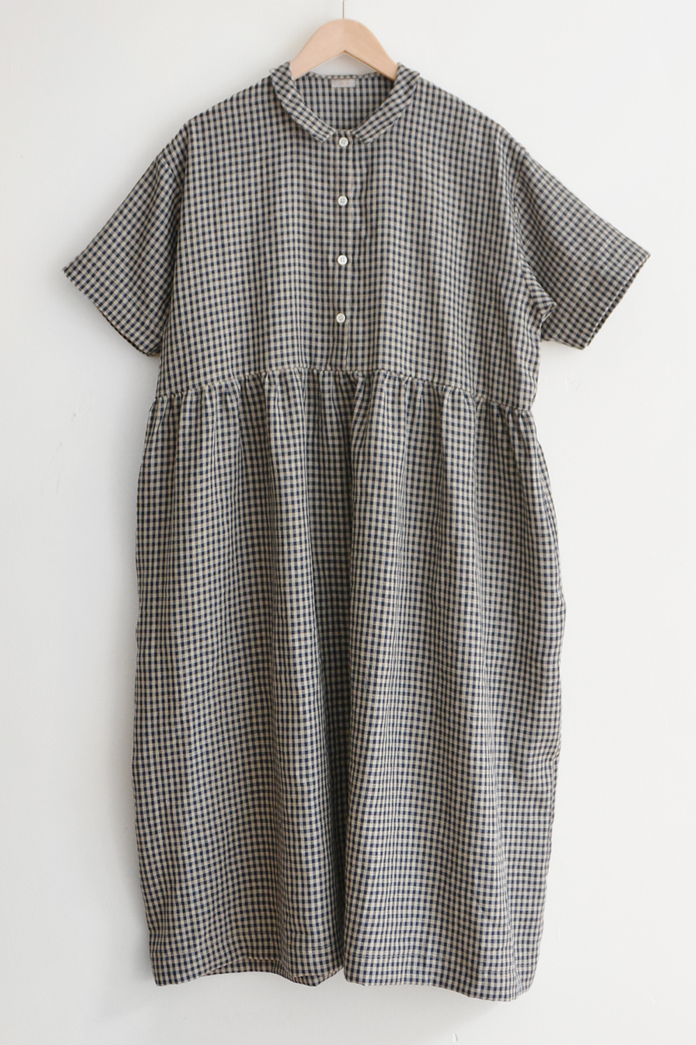 MAKIE, Dress Faye - Navy Beige Check