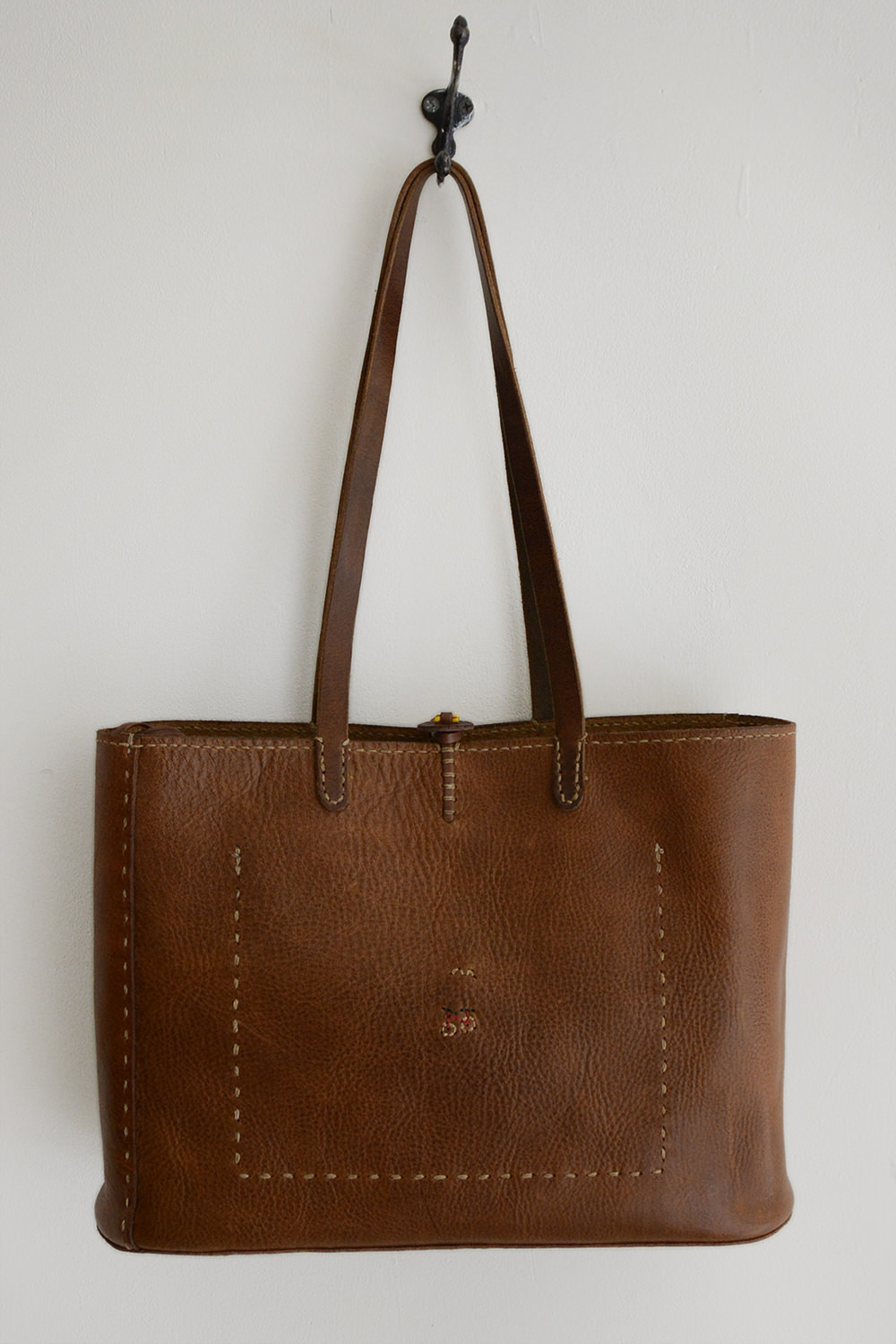Henri, Tote Bag Madeleine Bicycle Stitches – Brown