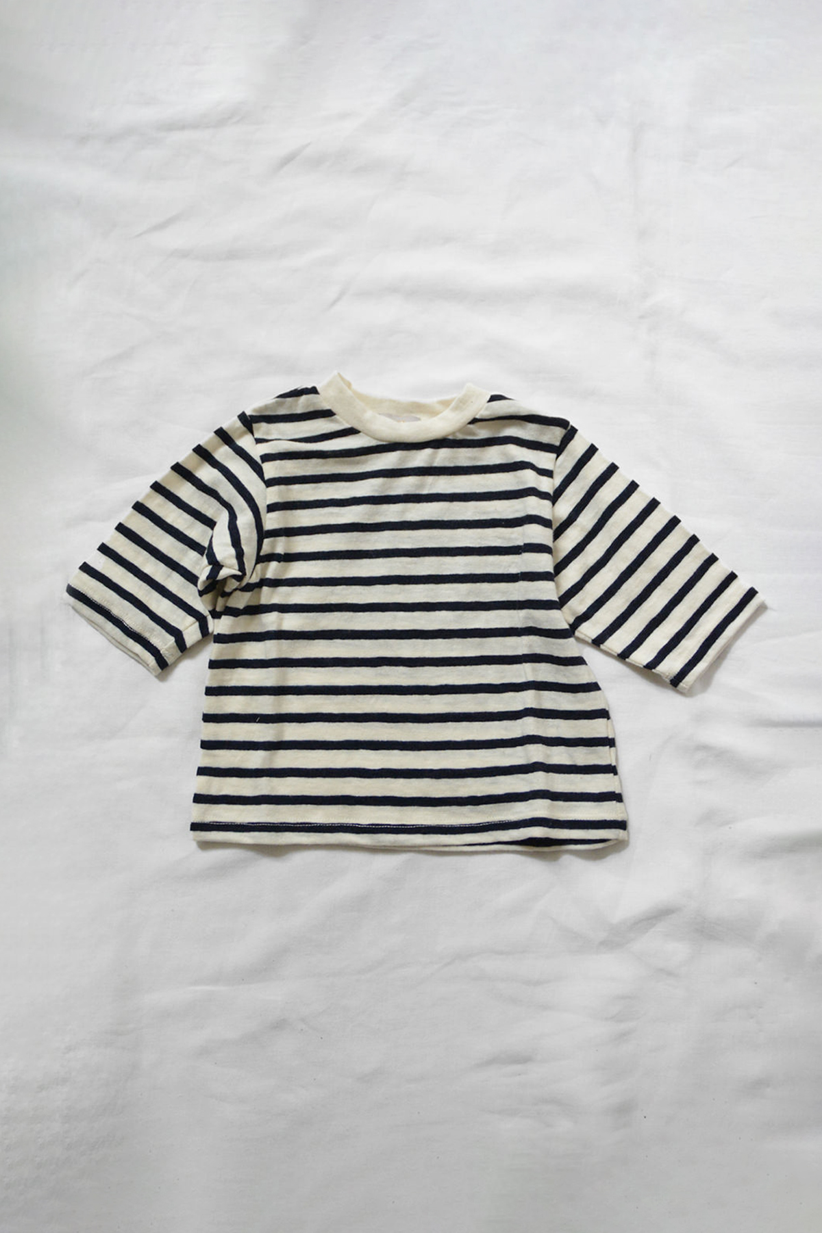 Striped baby pullover made in USA