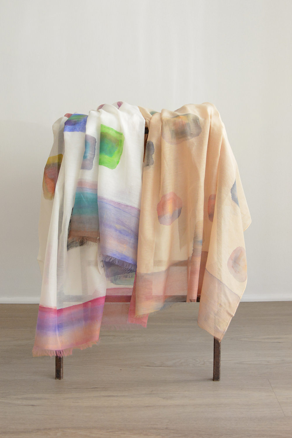 Giulia Maria Piccinini, Hand Painted Silk Cotton Scarf #A