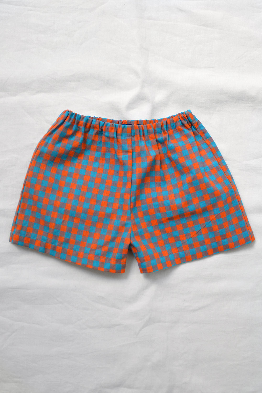 Shorts Sarah - Orange Check