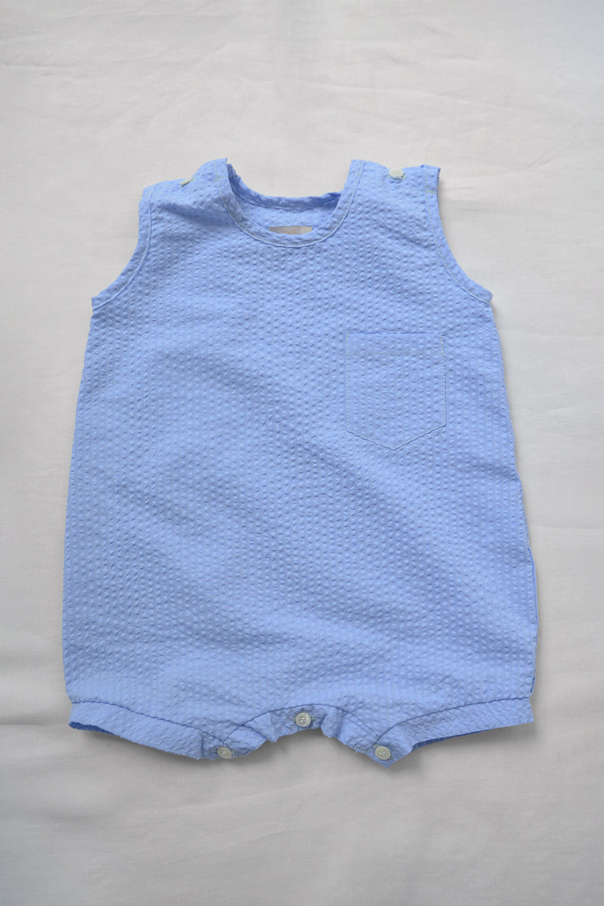 Sleeveless Onesie Sky - Soft Blue