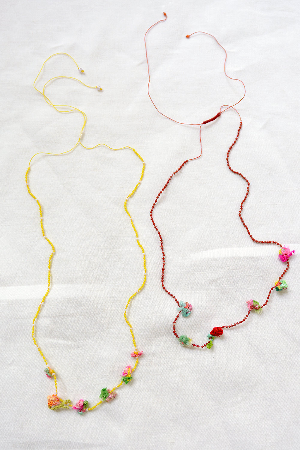 Antonia Rossi, Beads Necklace with Flower - Group #E