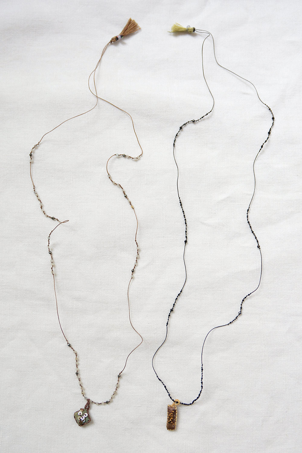 Antonia Rossi, Micro Beads with Charm Necklace - Group #J
