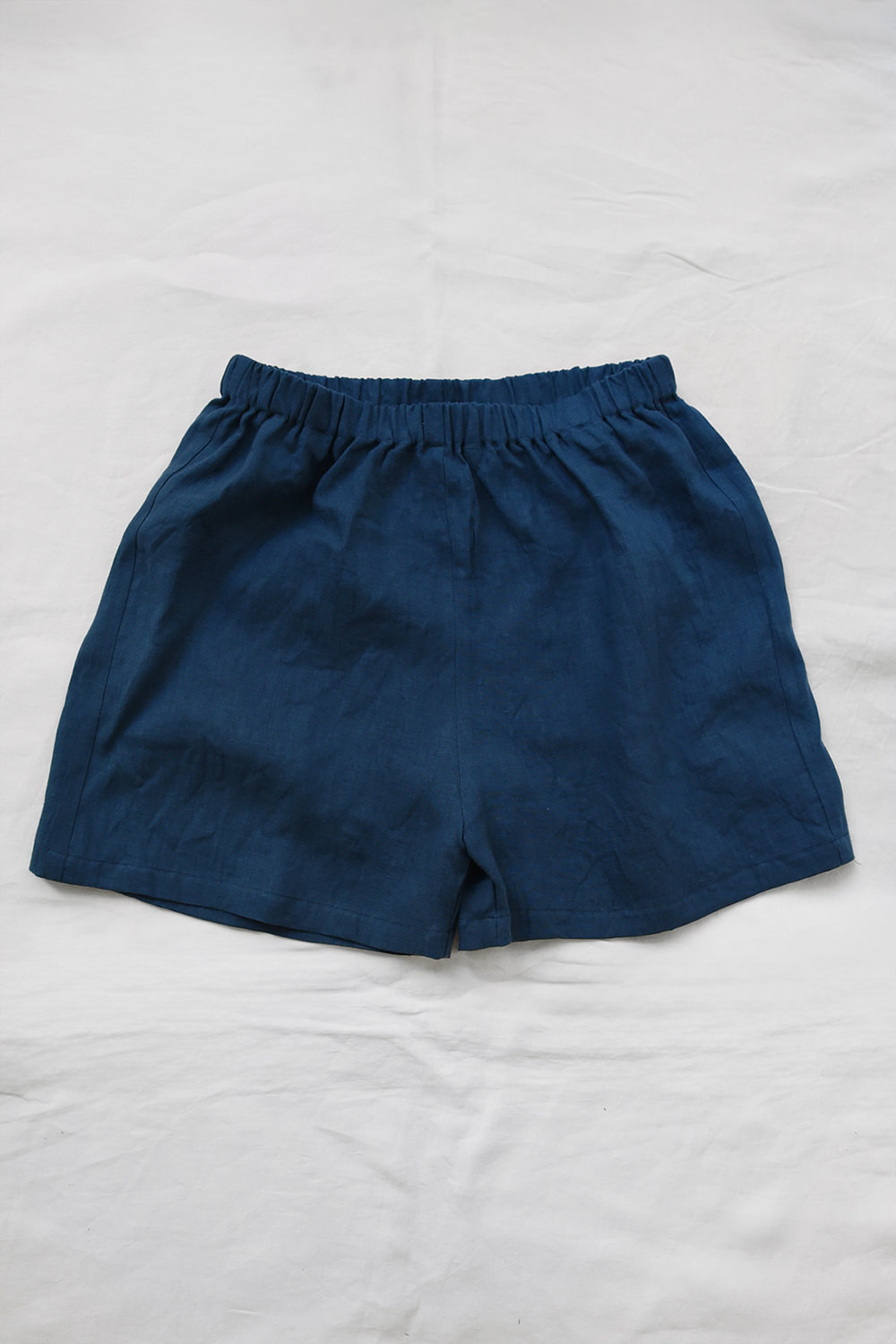 MAKIE, Linen Lounge Shorts - Navy