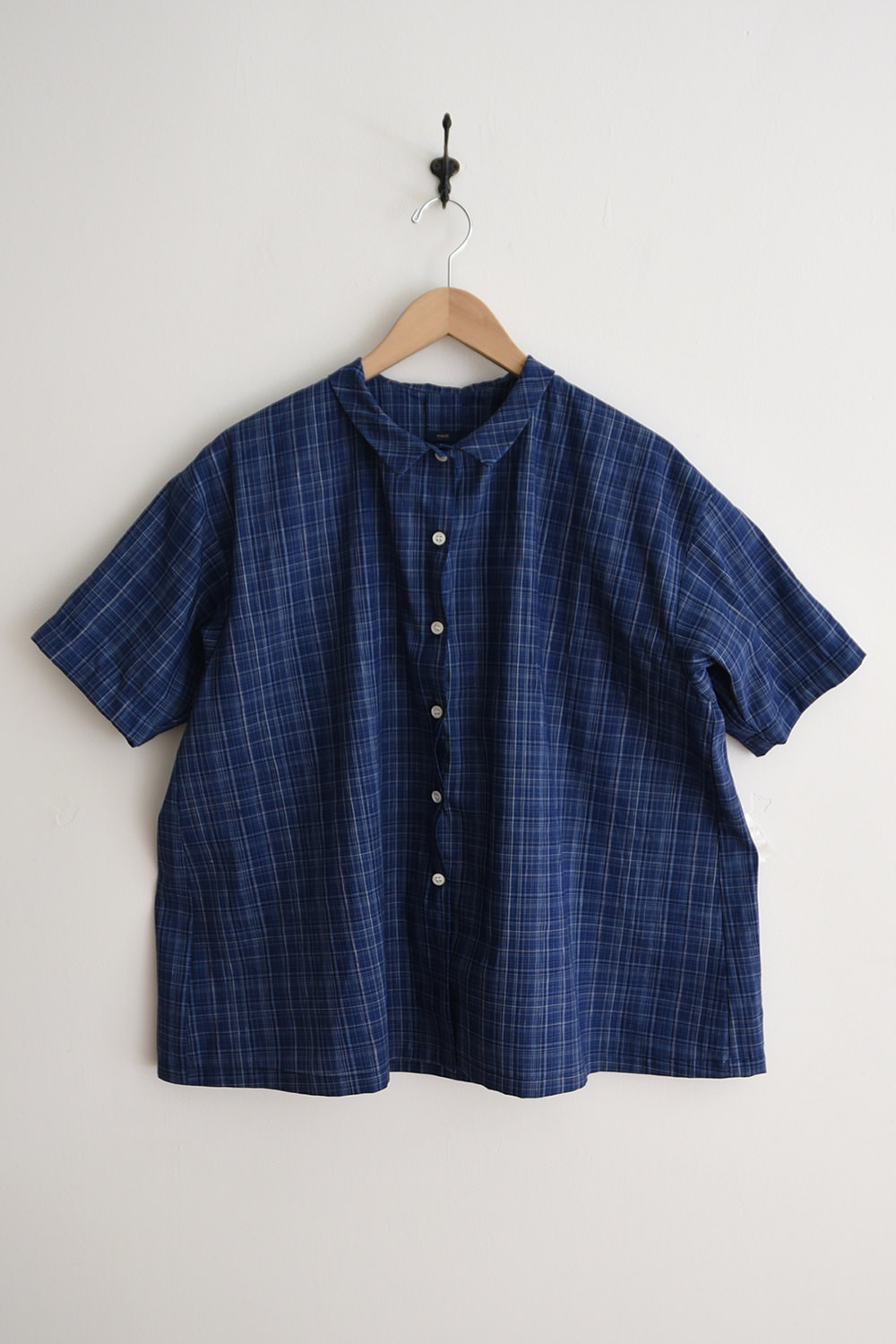 MAKIE, Blouse Fiola - Navy Check
