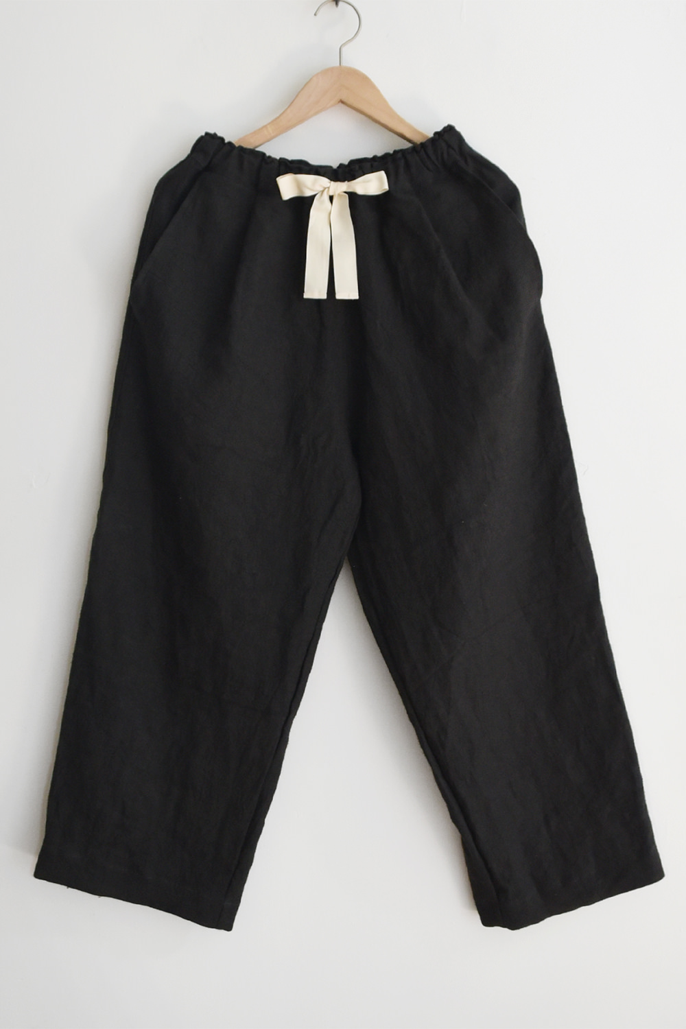 MAKIE, Linen Straight Pants Erin - Black