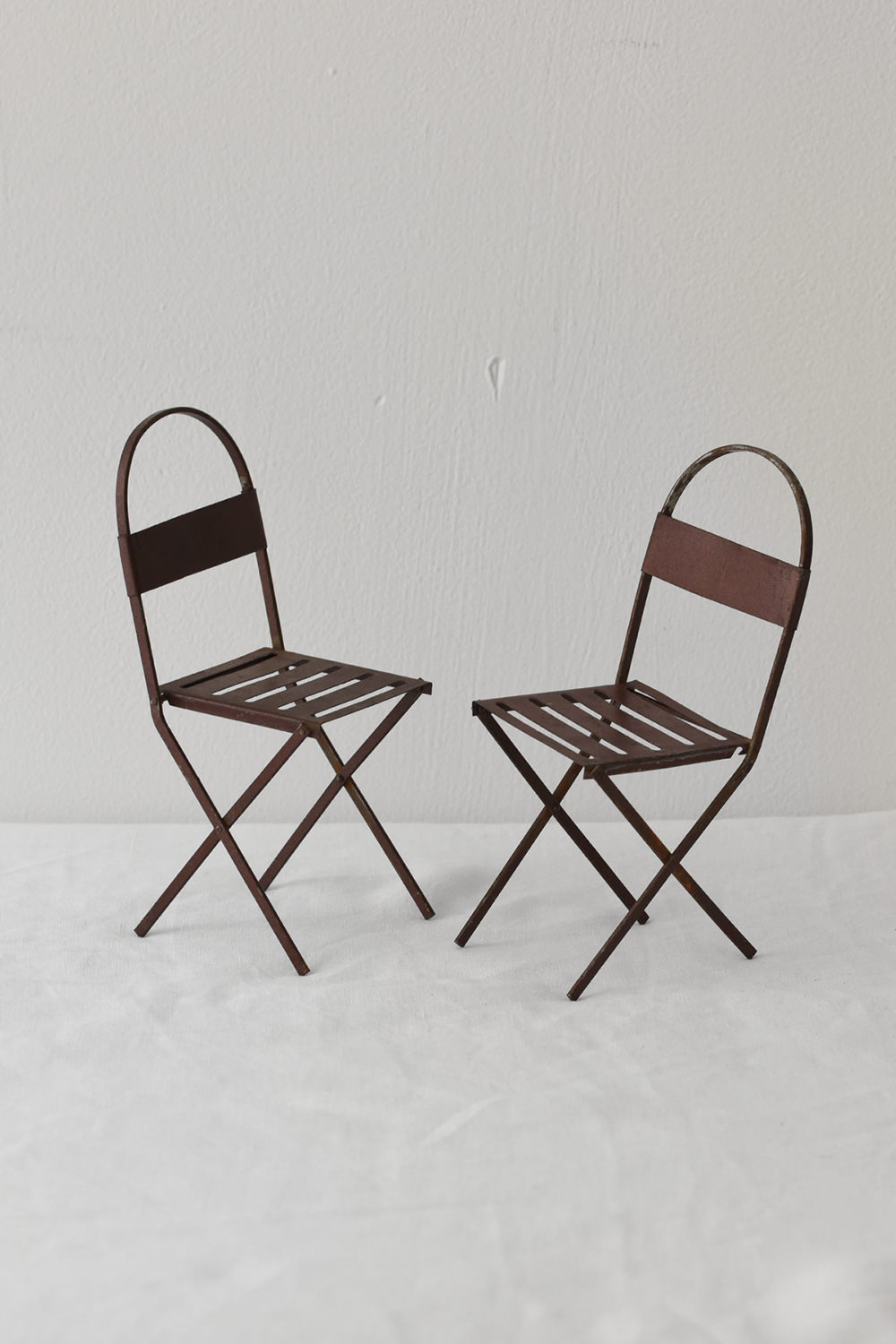 Vintage Miniature Tin Chairs