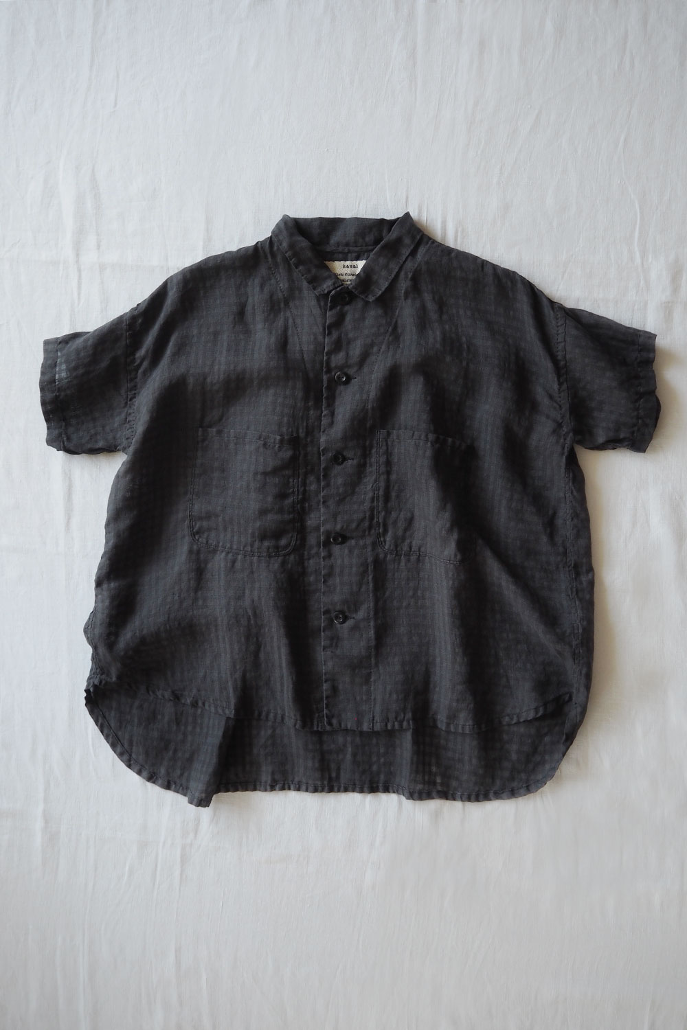 Kaval, Shrunk Short Shirt 0112 - Charcoal