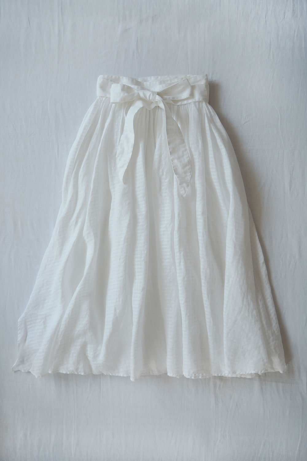 Kaval, Gathered Wrap Skirt 0611 - Off White