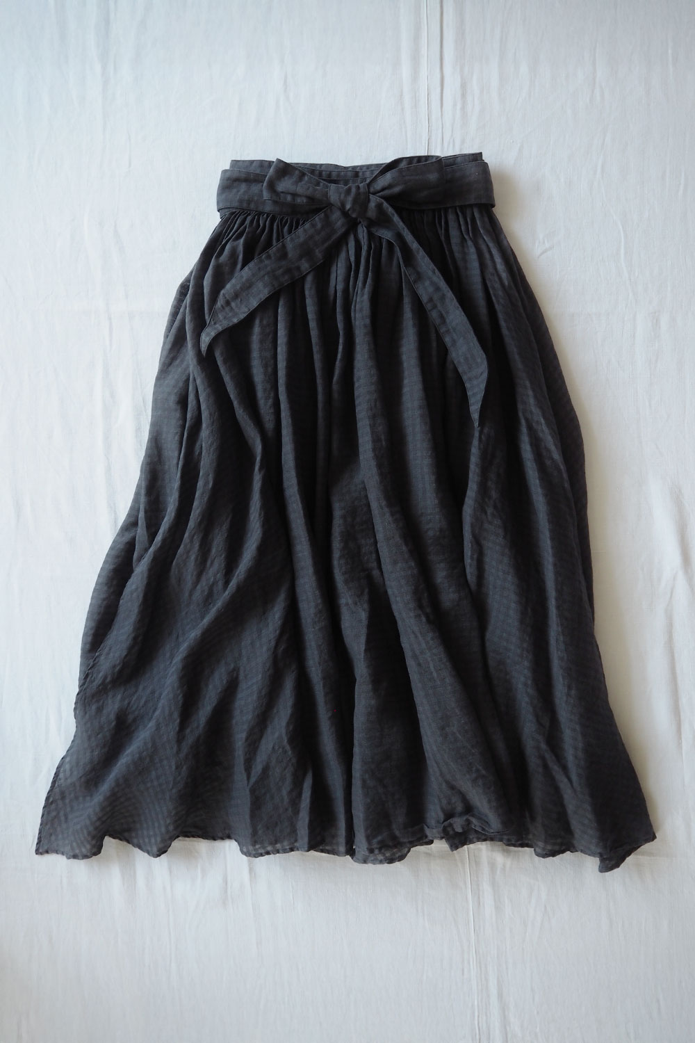 Kaval, Gathered Wrap Skirt 0611 - Charcoal