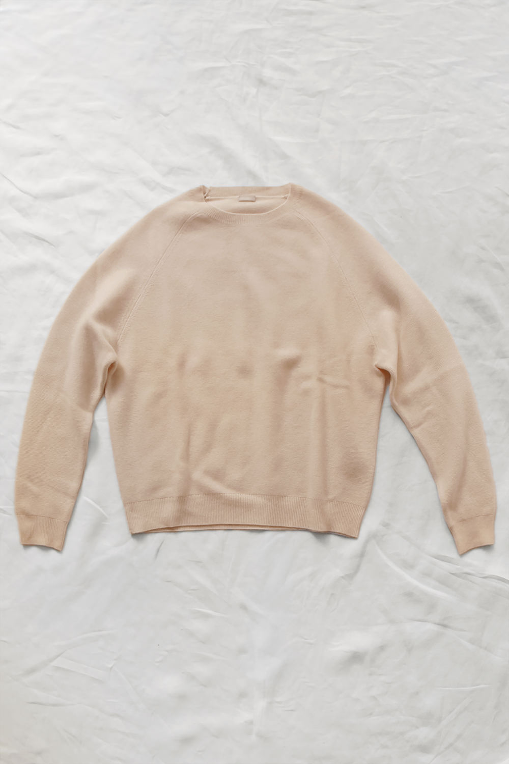 MAKIE, Cashmere Back Button Sweater - Peach