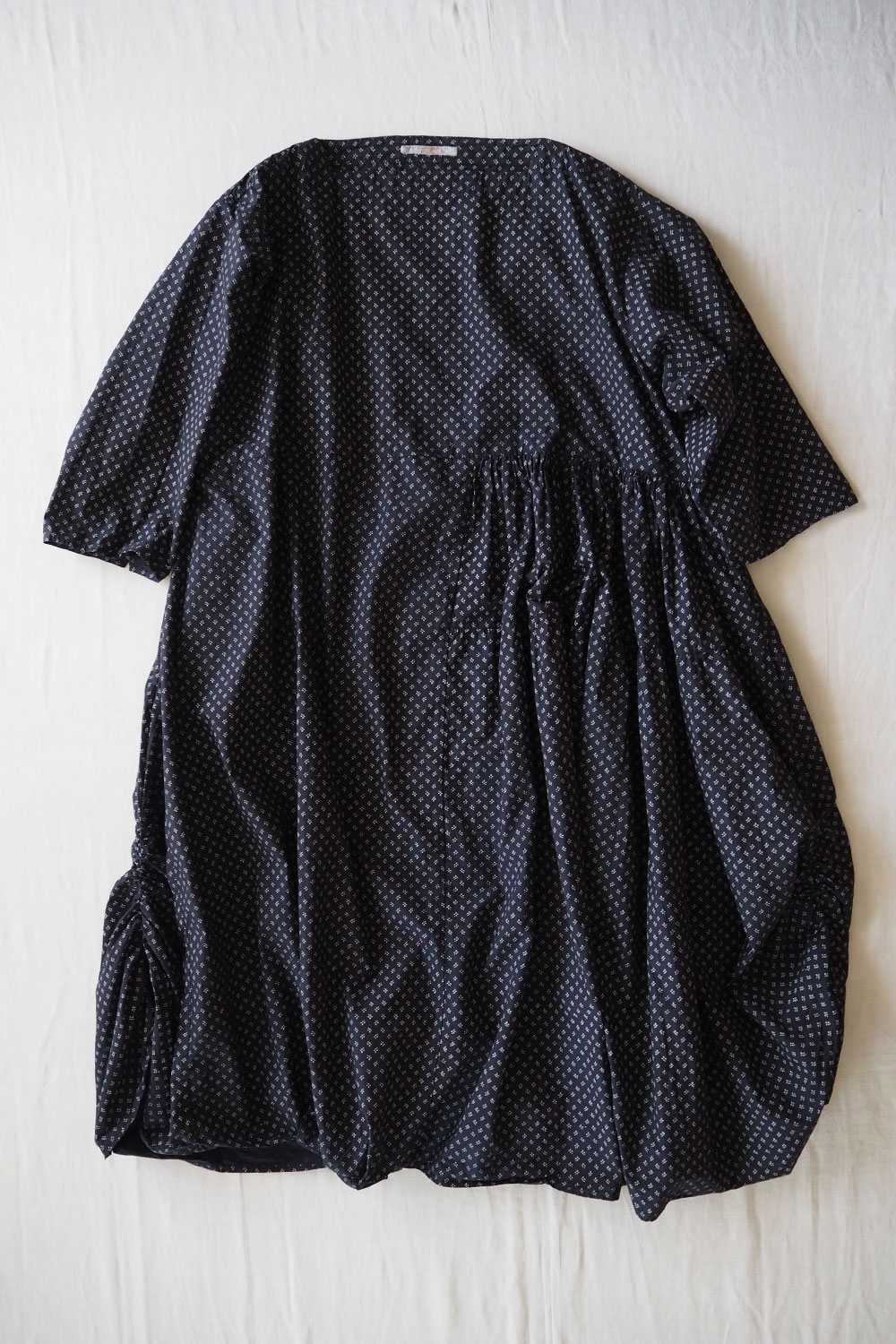 Aodress, Dress - Navy Polka Dot