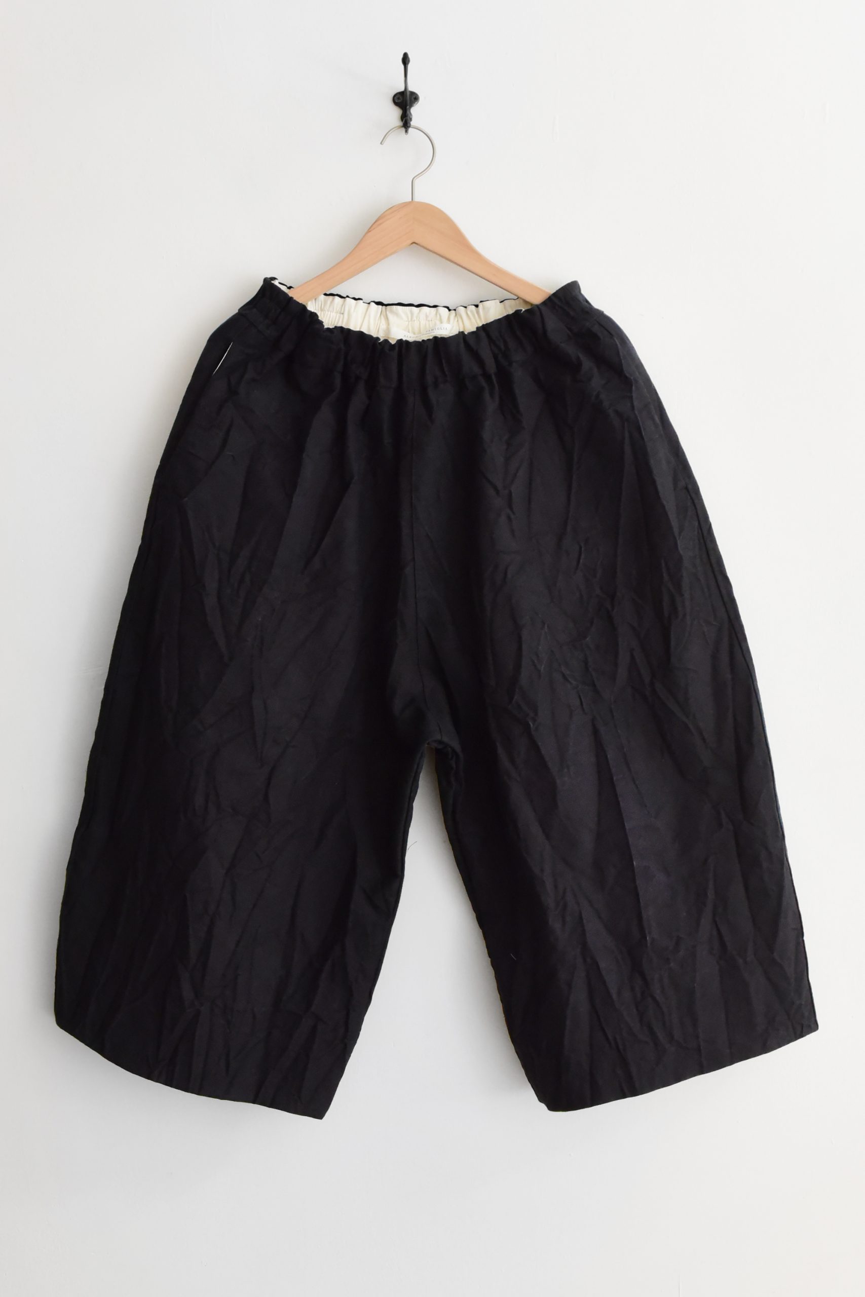 Album di Famiglia, U23_263 Crash Wide Trousers CR - Black